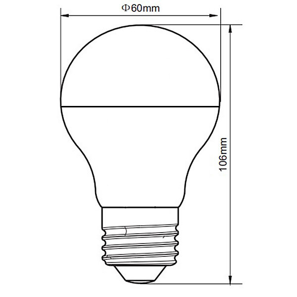 Lot de 10 Ampoule LED E27 A60 10W Blanc Froid 6000K