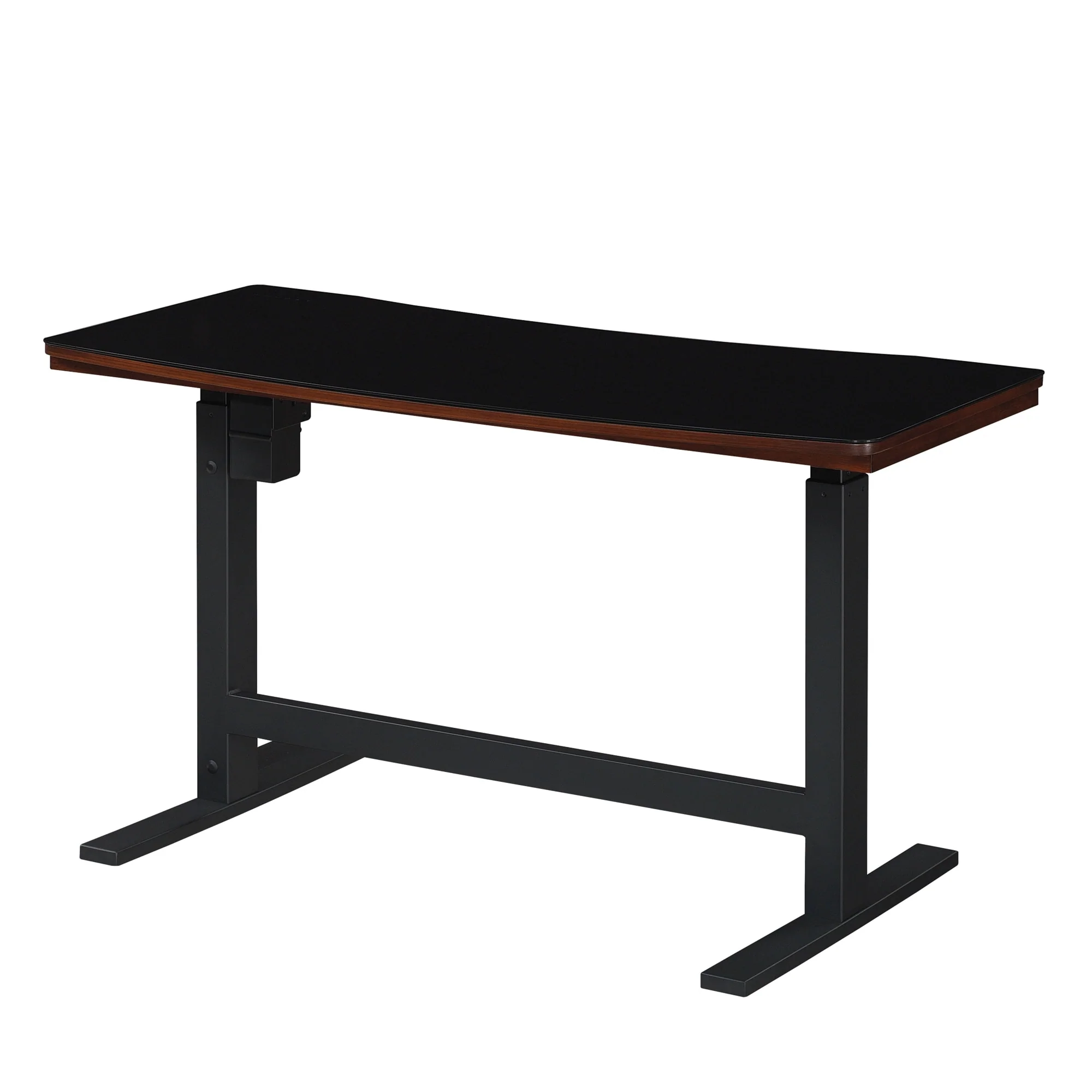 Twin Star Home™ Uptown Loft™ Adjustable Height Desk, Meridian Cherry