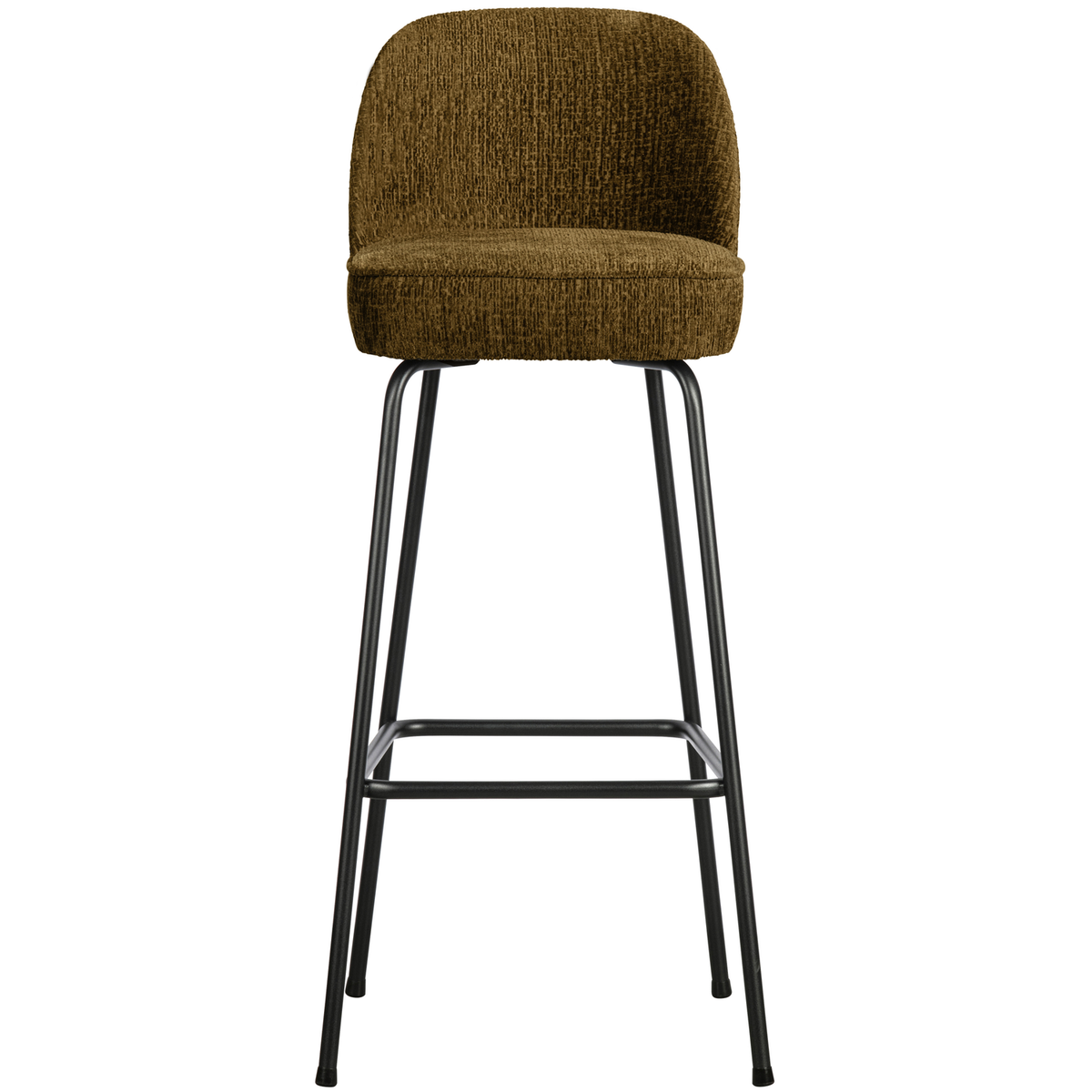 WOOOD barstoel Vogue - Structure Velvet - Brass - 103x50x55