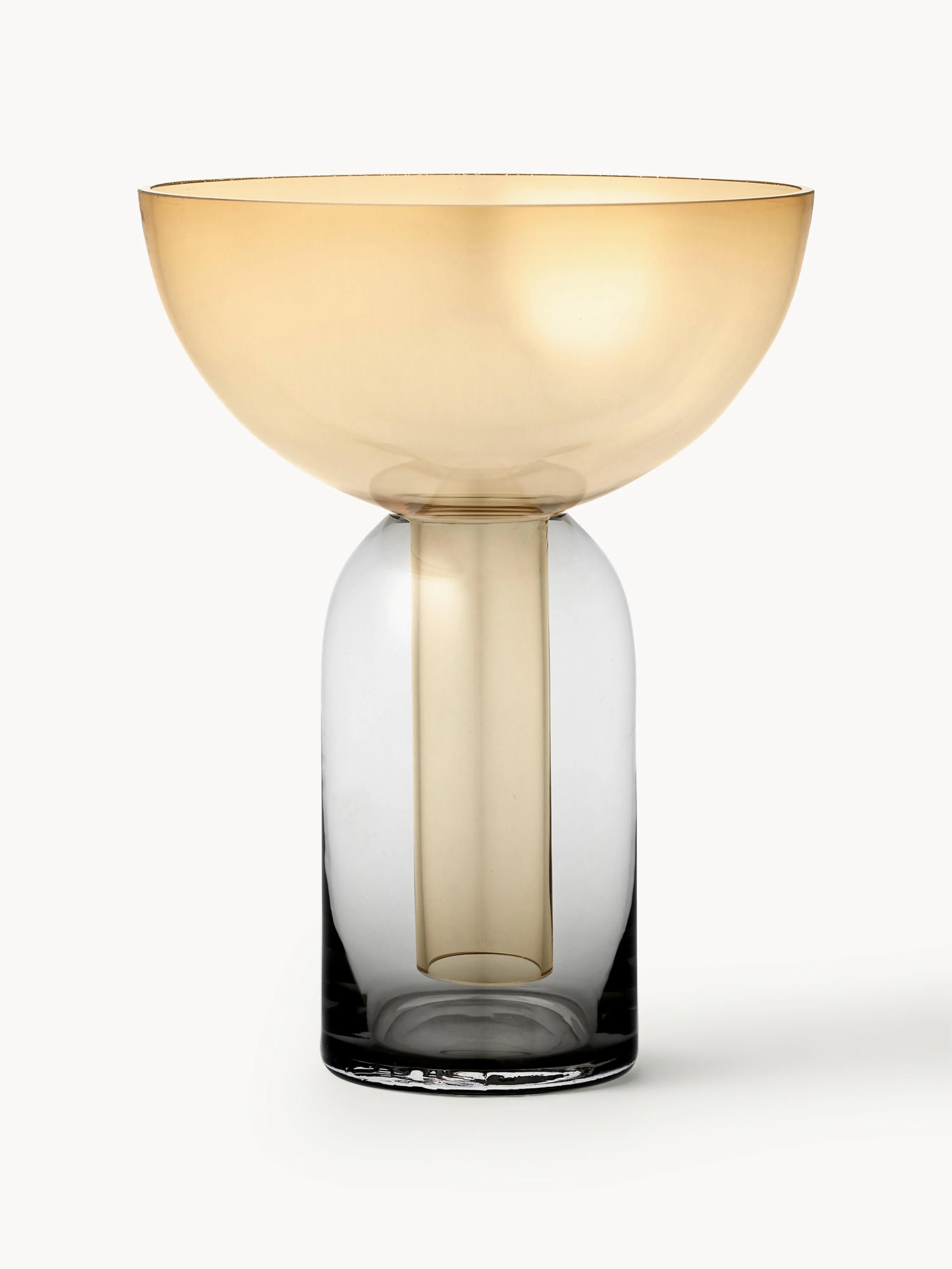 Mundgeblasene Glas-Vase Torus, H 20 cm