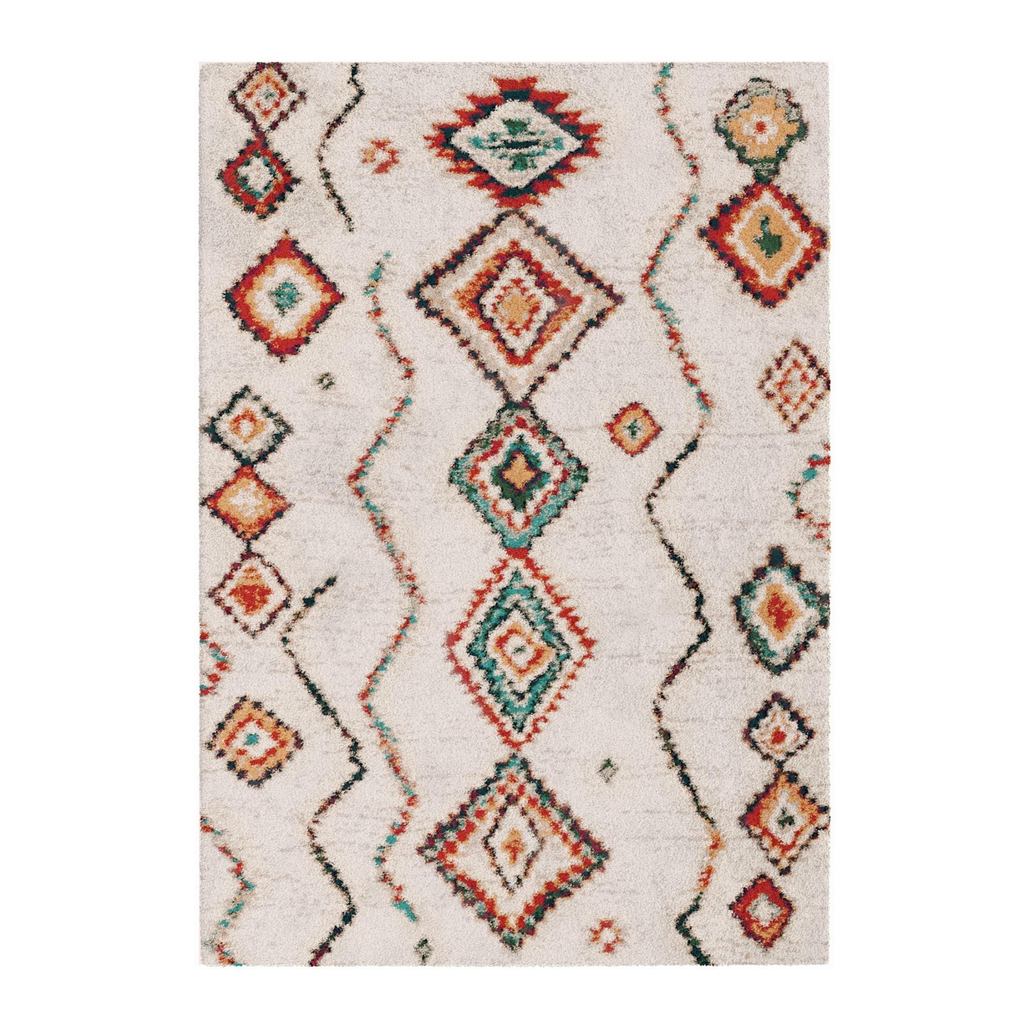 AFK Living vloerkleed Native - shaggy - veelkleurig - 80 x 150 cm