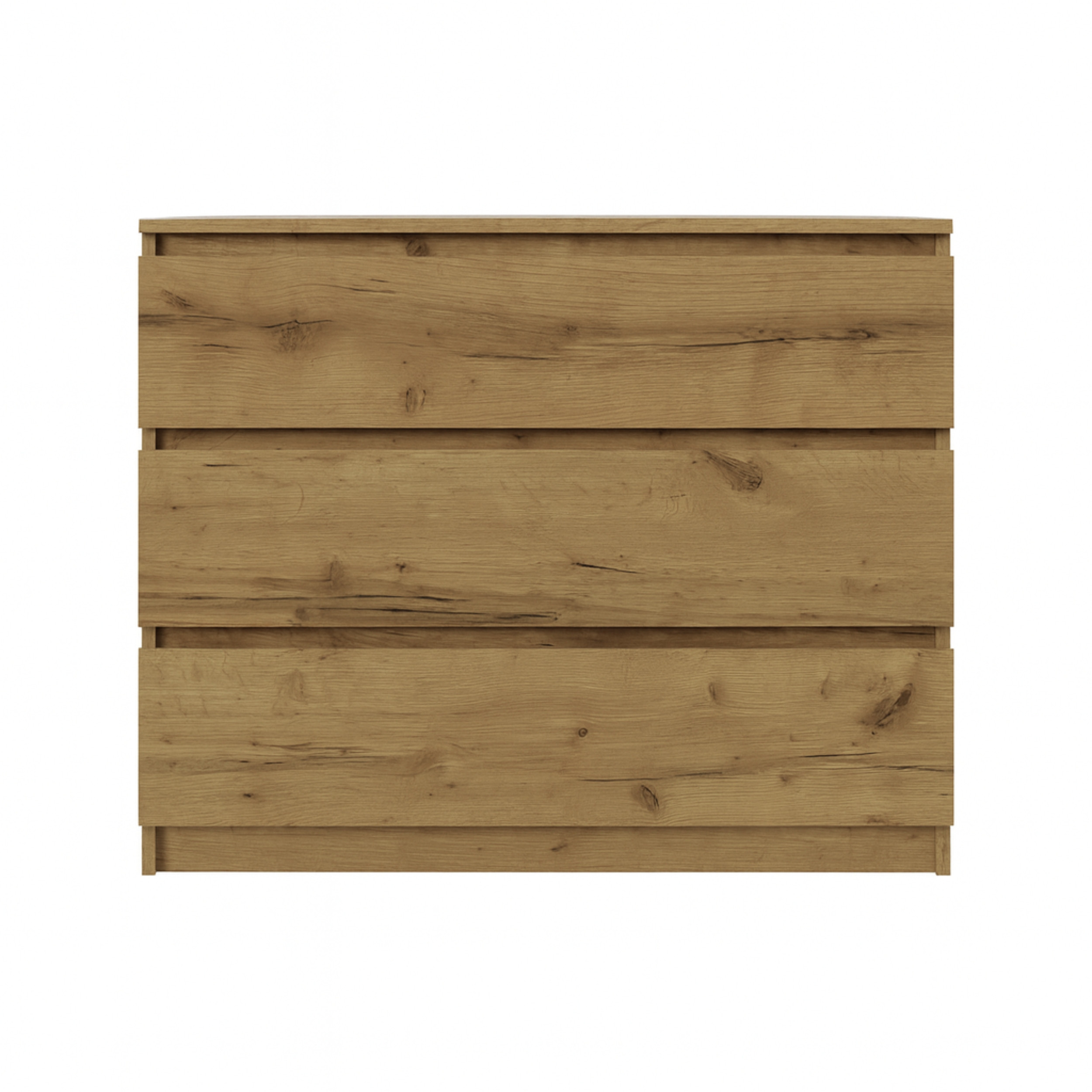 Komoda BASIC 3 szuflady – Dąb Artisan | 90x75x40 cm