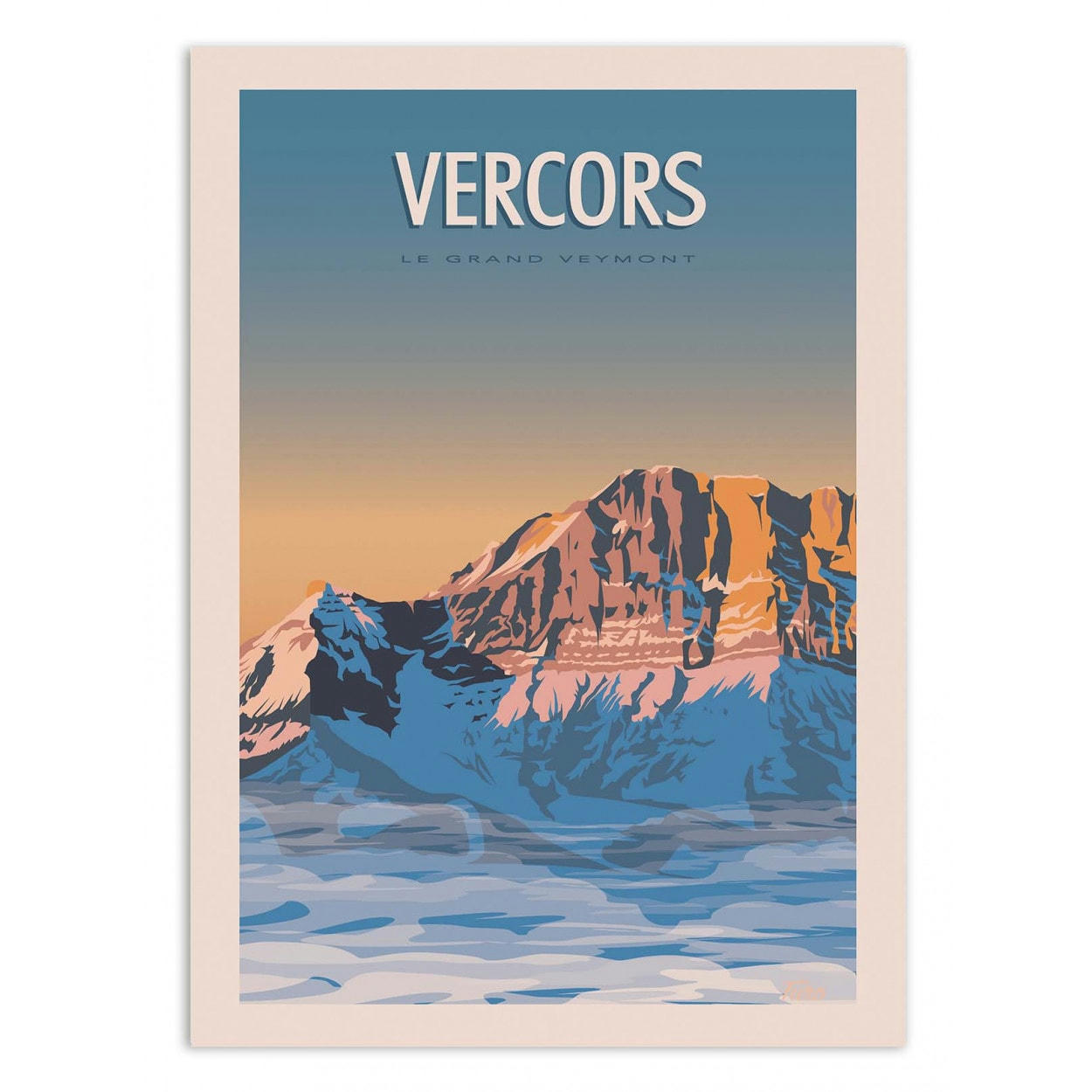 TUROMEMORIESSTUDIO - VERCORS - TURO - Affiche d'art 30 x 40 cm