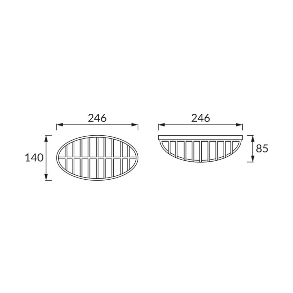 Lampa sufitowa zewnętrzna AQUA biała 1 x E27 x 26W IP54 Struhm