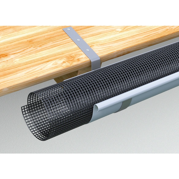 Laubstop, Polyethylen (PE), Länge: 2000 mm, schwarz