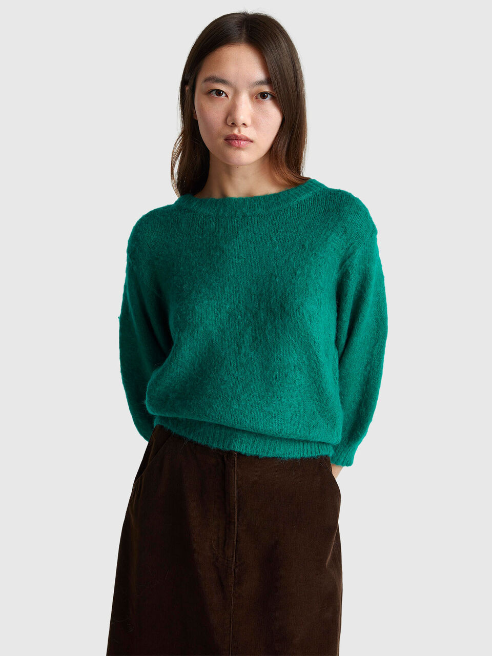 Warm short sleeve sweater