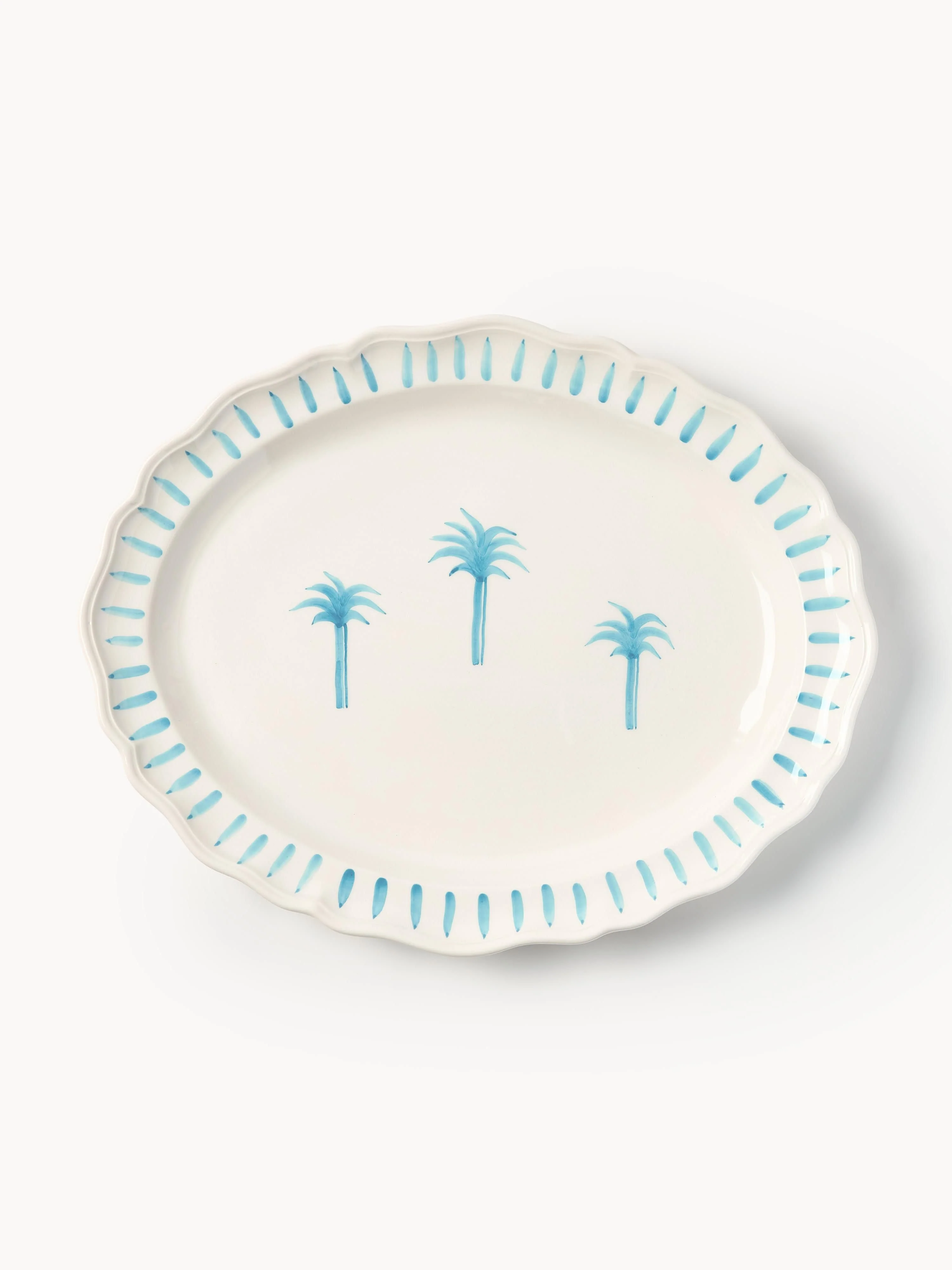 Handbemalte Servierplatte The Palms