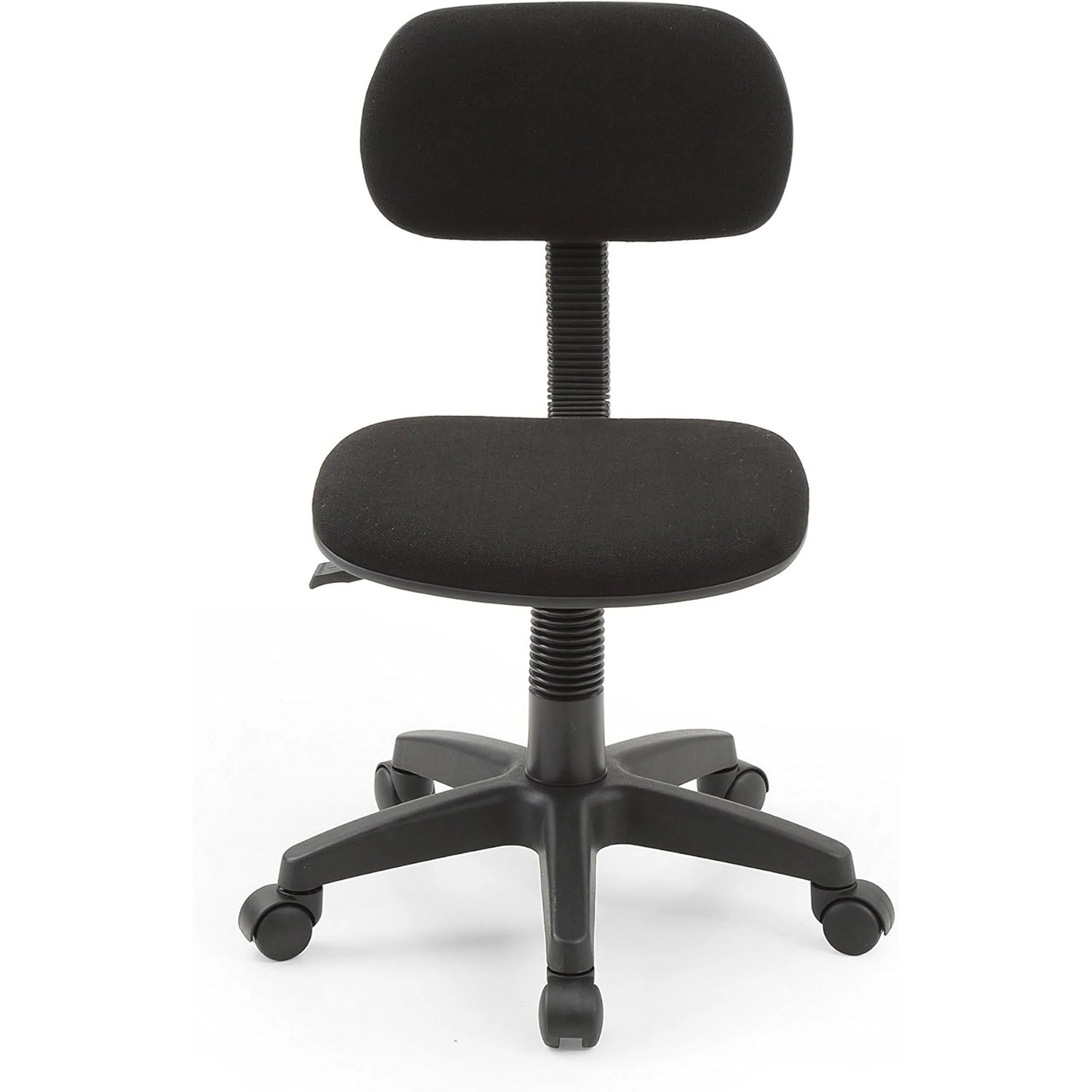 Gyna 20 Inch Swivel Office Computer Chair, Ergonomic, Armless, Black