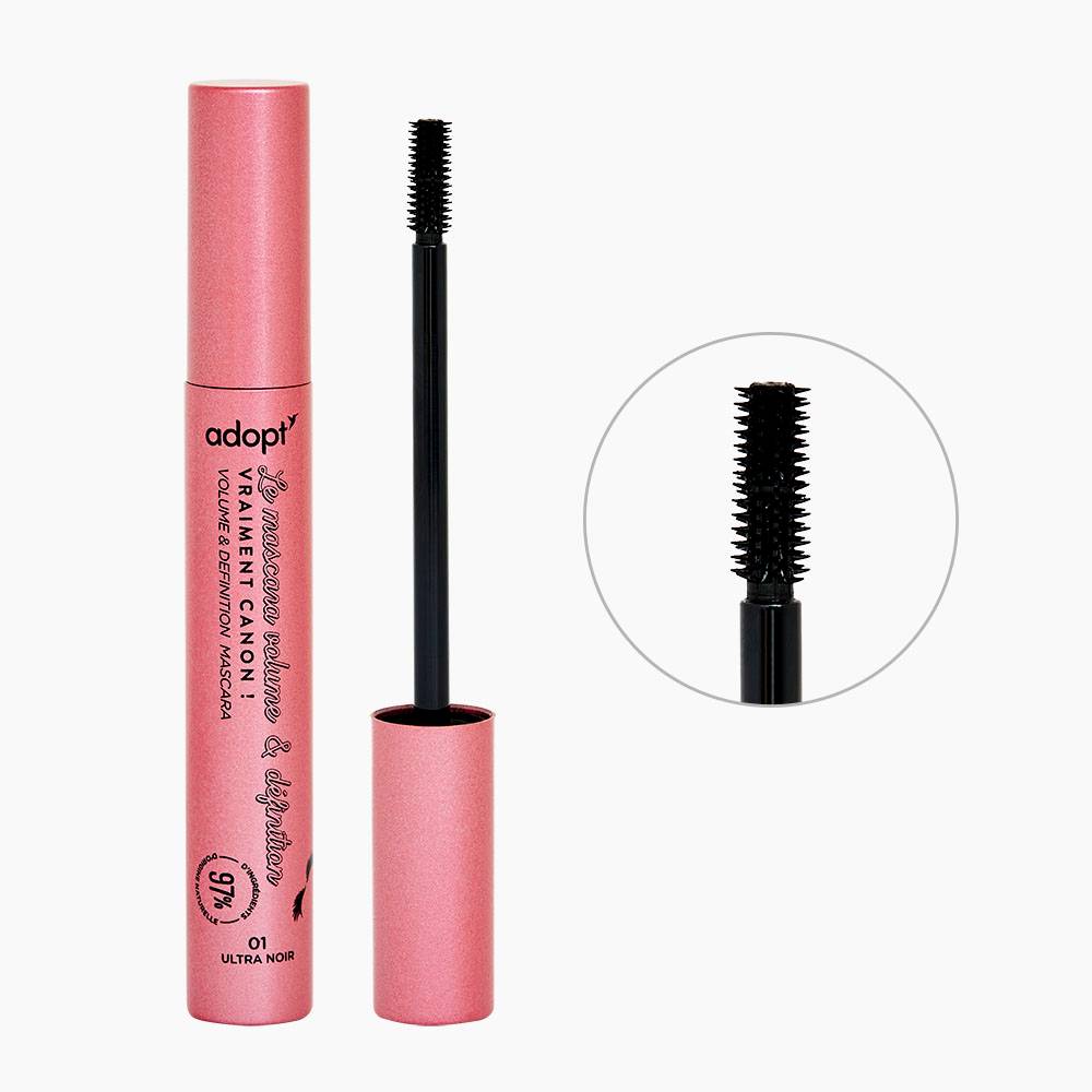 Vraiment Canon !Mini mascara avec maxi brosse - Ultra noir