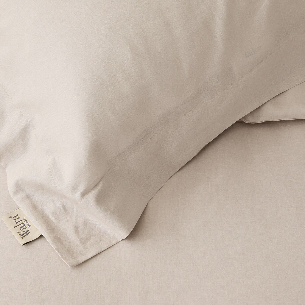 Walra - Dekbedovertrek Linen Elegance - 140x220 - Zand