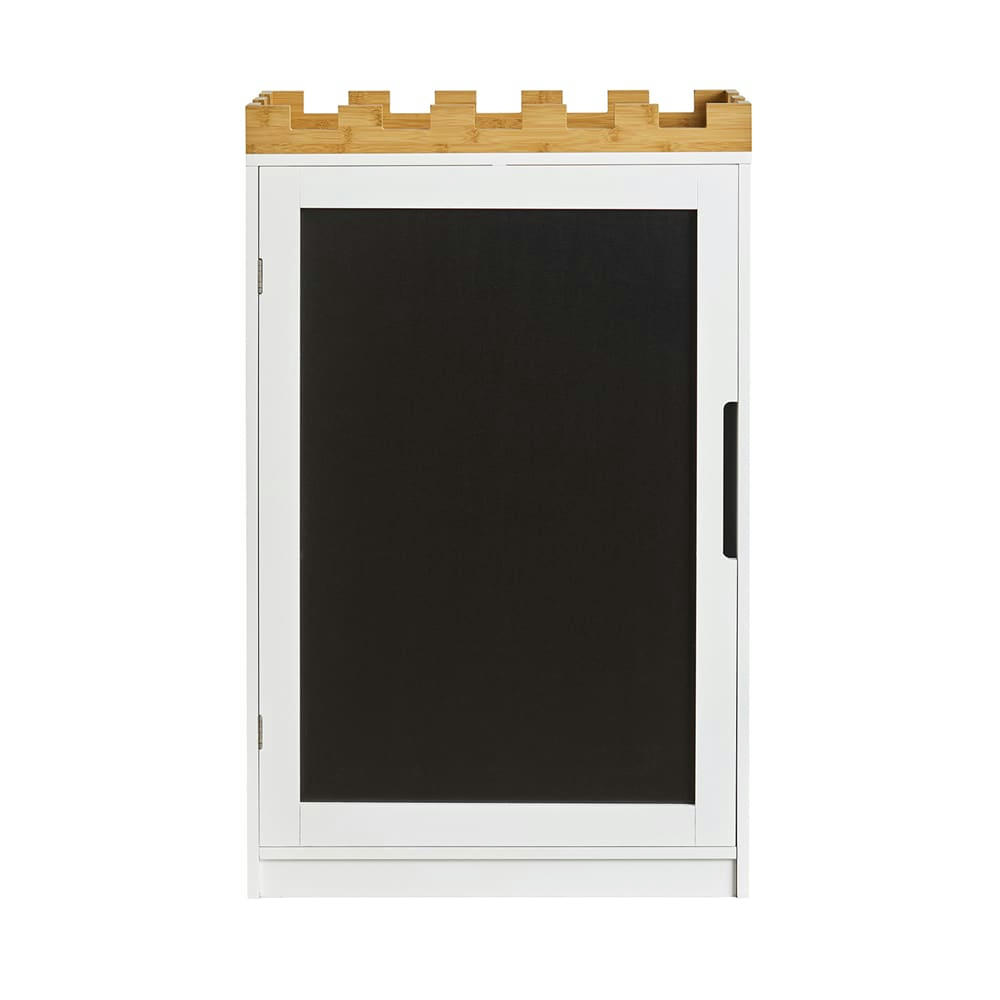 - Commode pour enfants avec tableau noir effect bois blanc