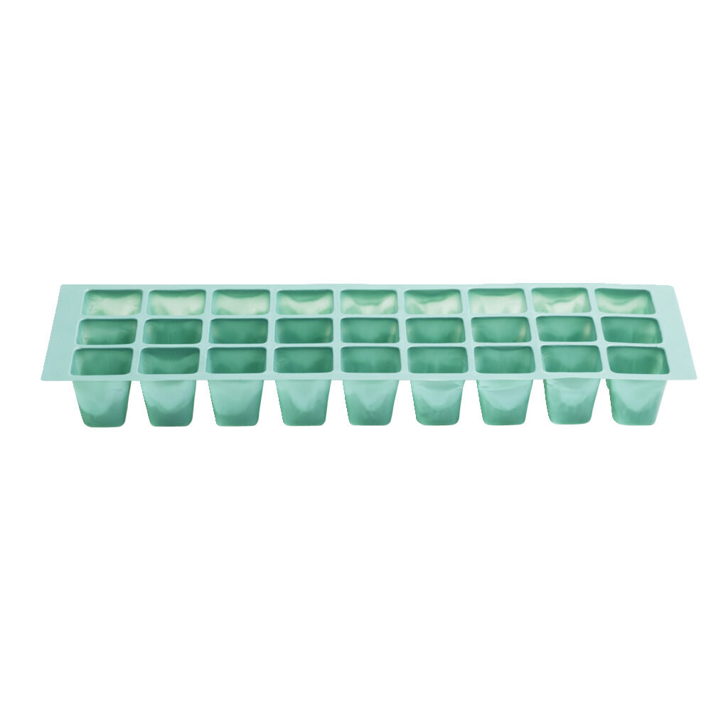 Plateau de culture pour semis plastique vert 27 compartiments 3 pièces
