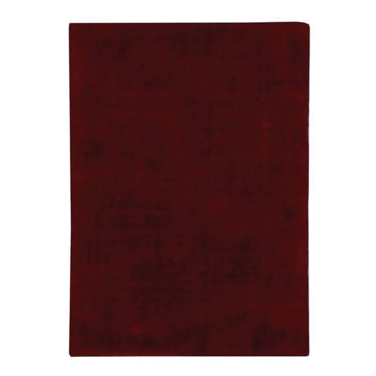 SANTAL - Tapis aspect velours burgundy 120x170