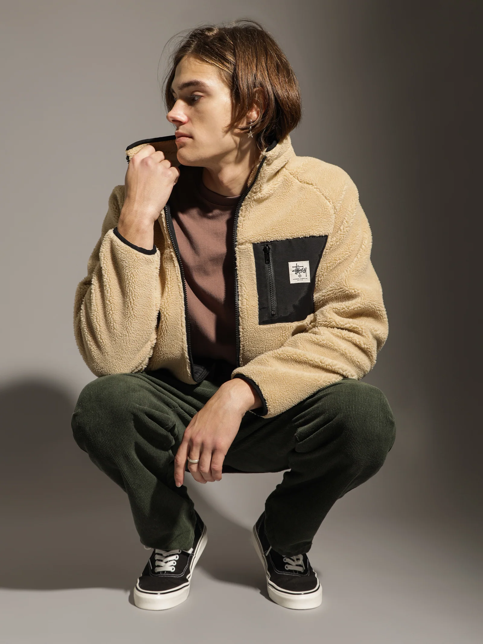 Stock Raglan Sherpa Jacket
