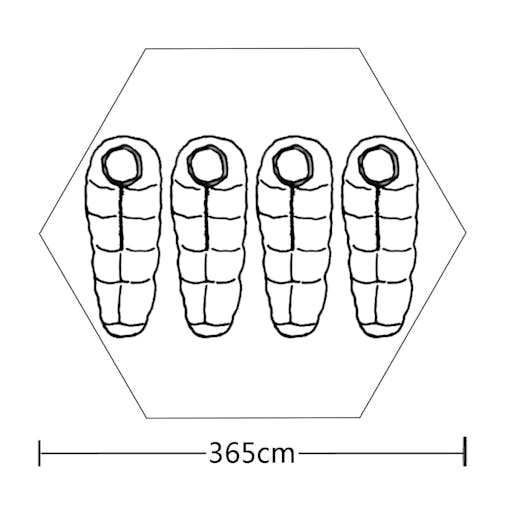 NNEVL 4-person Tent Blue
