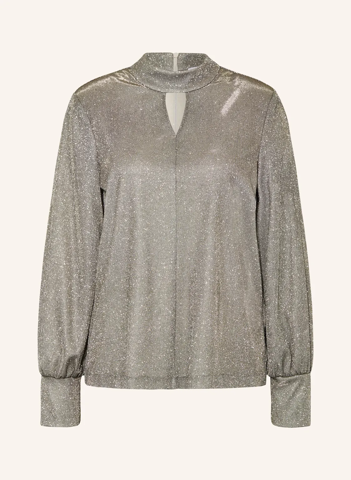 RIANI Blusenshirt mit Glitzergarn und Cut-out