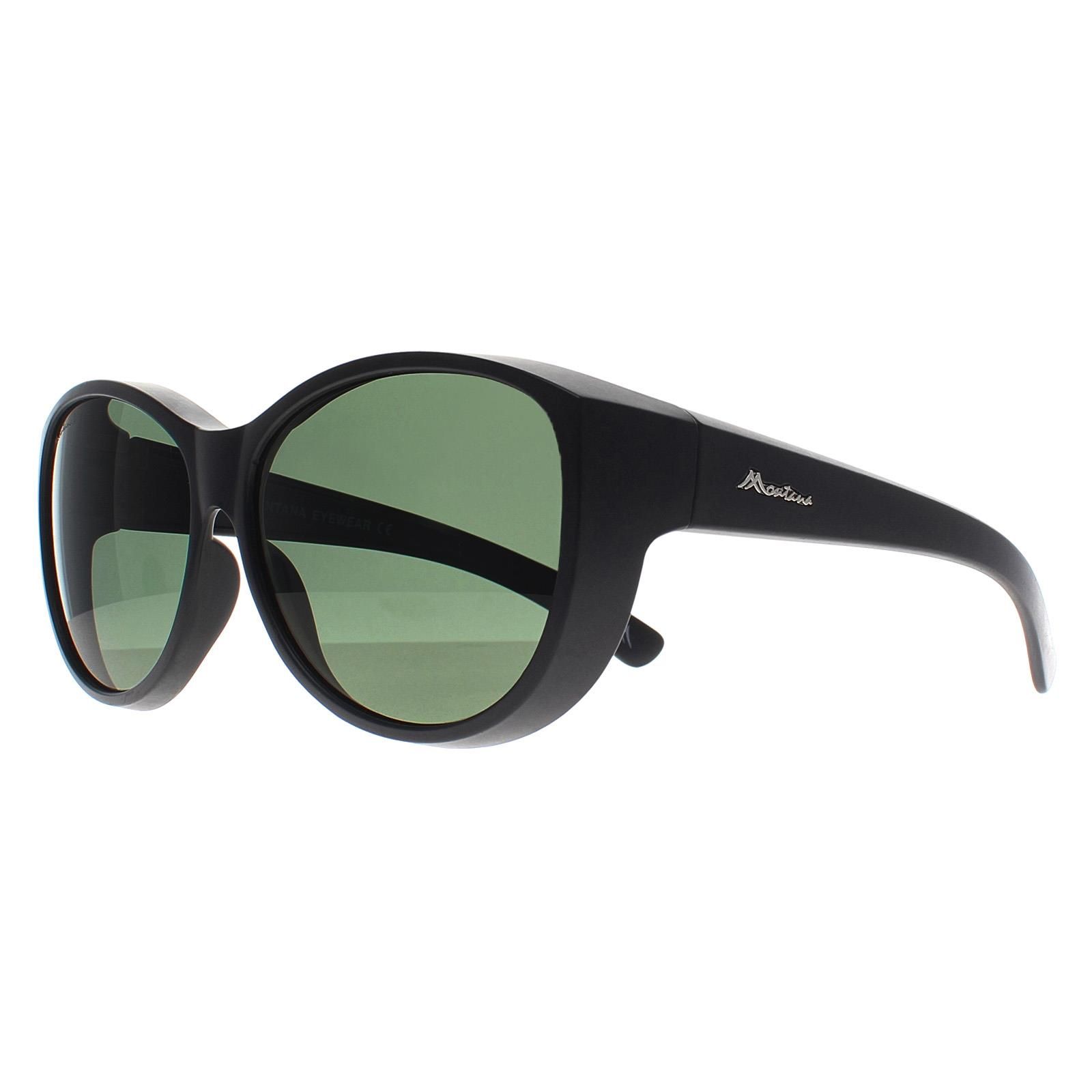 montana Butterfly Matte Black G15 Polarized FO8 Fit Over Glasses Sunglasses