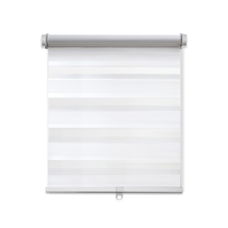Store enrouleur jour/nuit automatique Chic blanc 62 x 160 cm MADECO