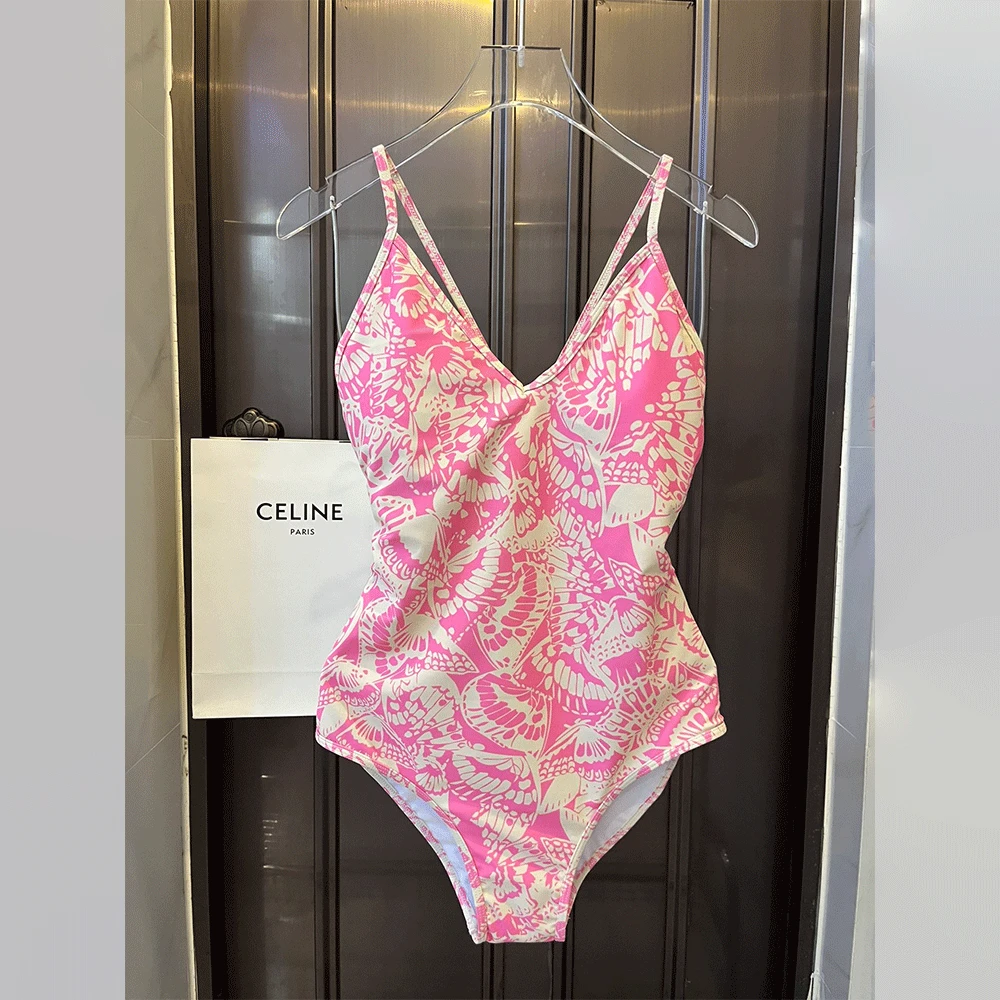 Dior  Animal-print One-piece Swimsuit  Swimwear