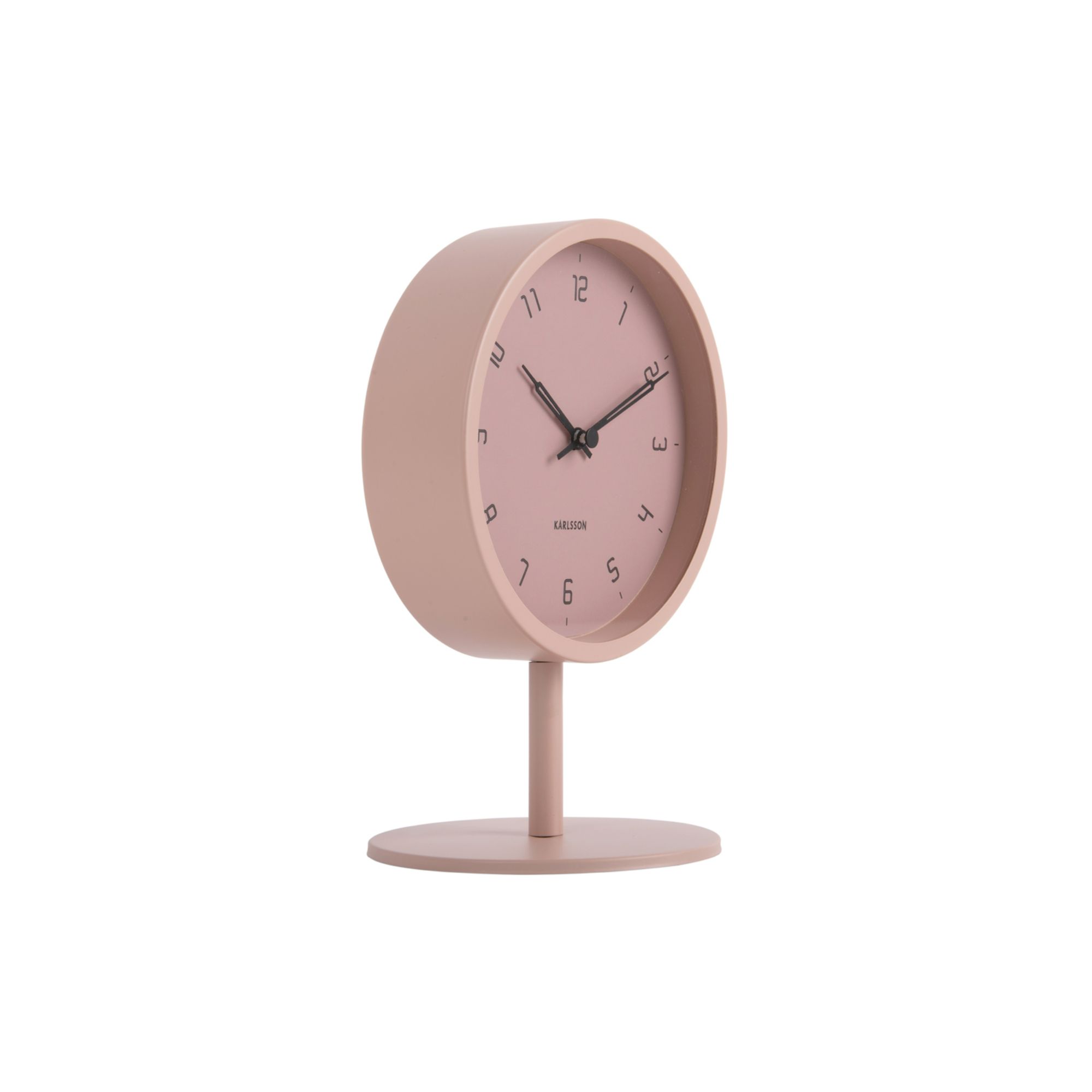 Karlsson tafelklok Stark - roze - Ø15cm