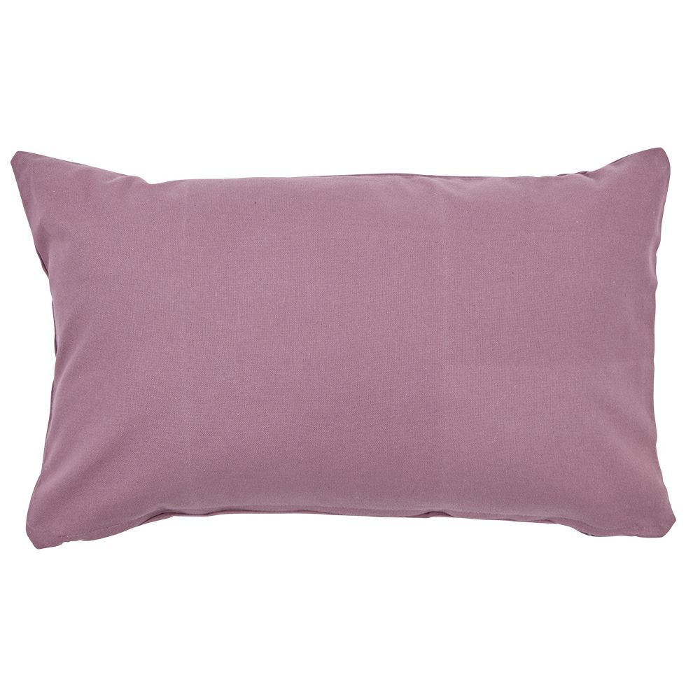 Housse de coussin rectangle figue uni