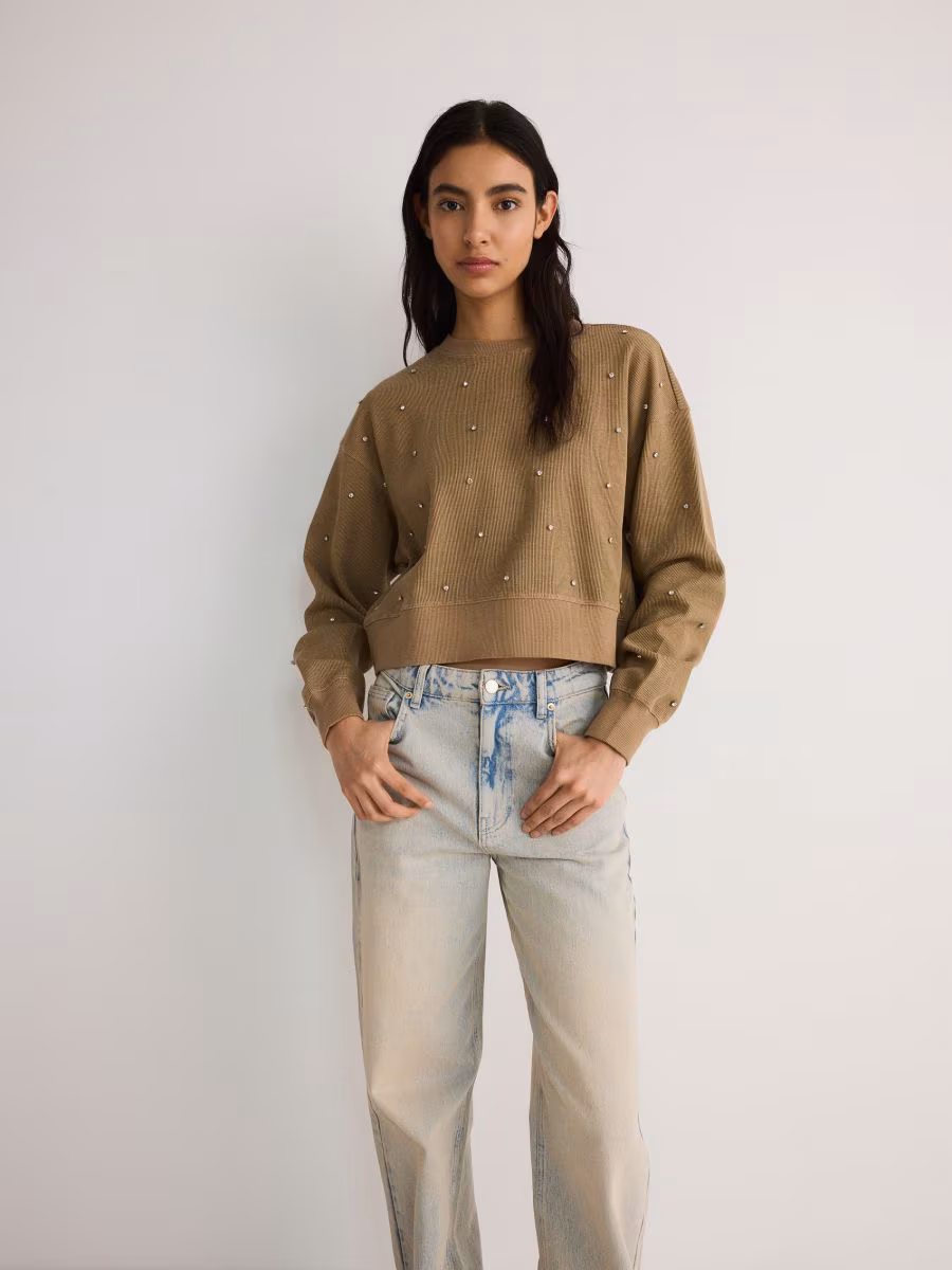 Cotton Sweatshirt With Appliqu&Eacute;S