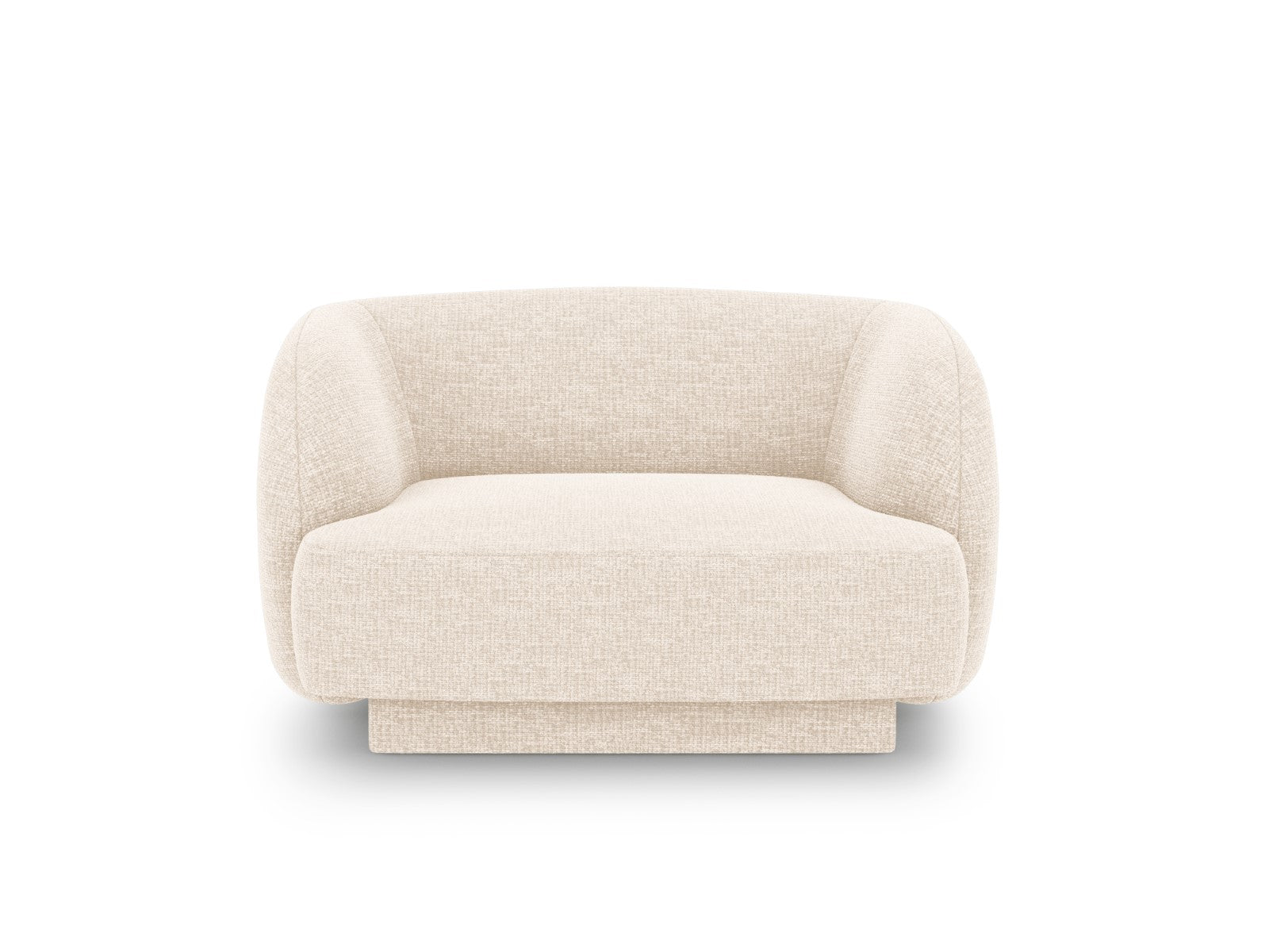 Micadoni Fauteuil Miley chenille, lichtbeige - 90x103x70cm
