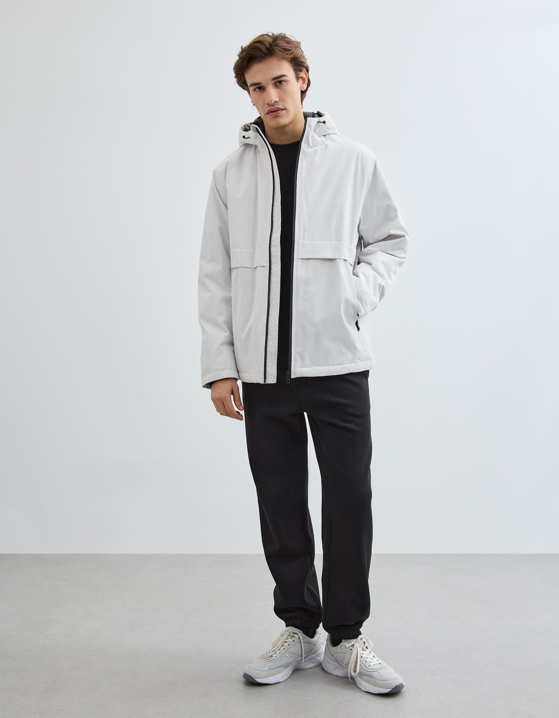 Parka com Capuz, Homem, Branco