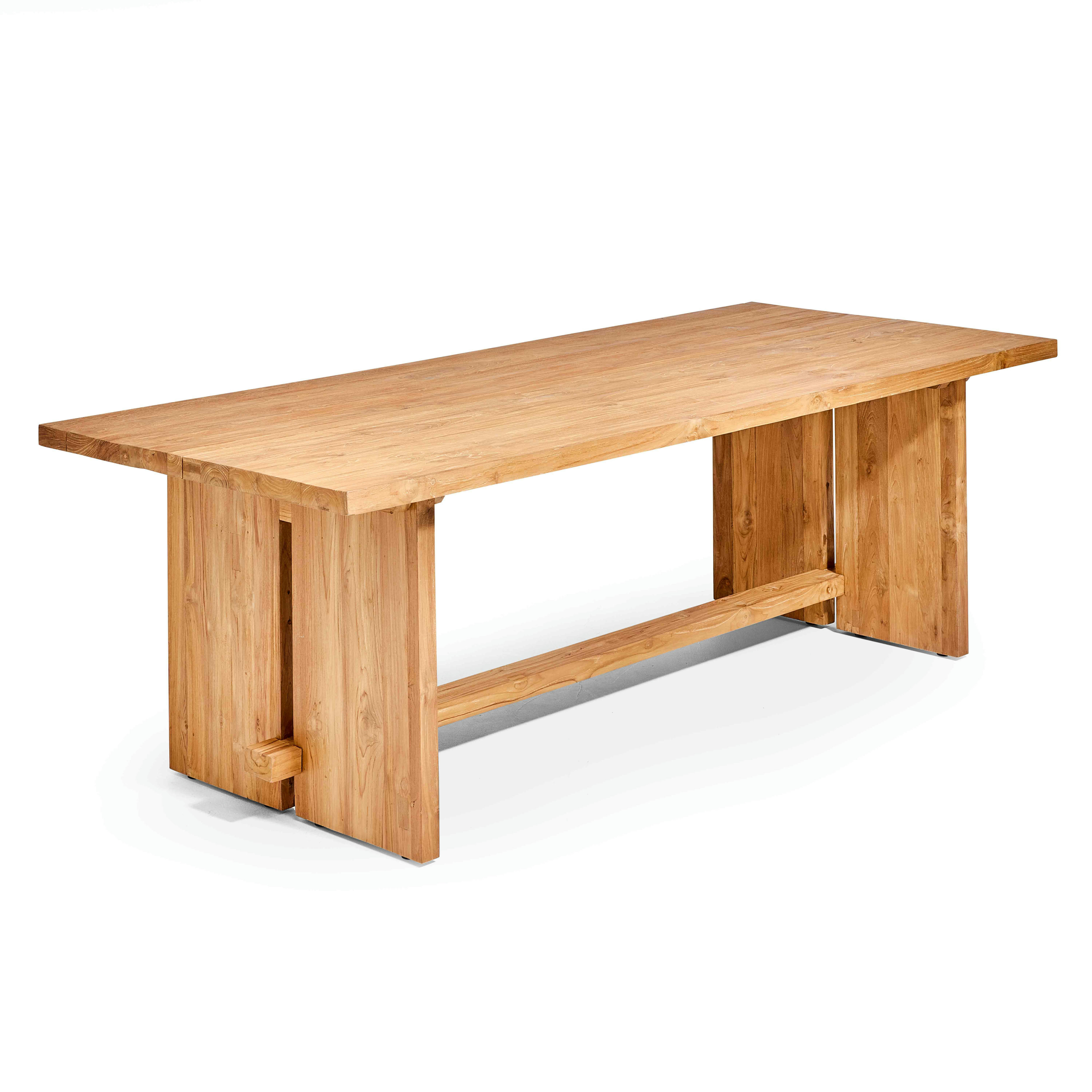 LANKA - Table en teck recyclé massif 280 x 100 cm