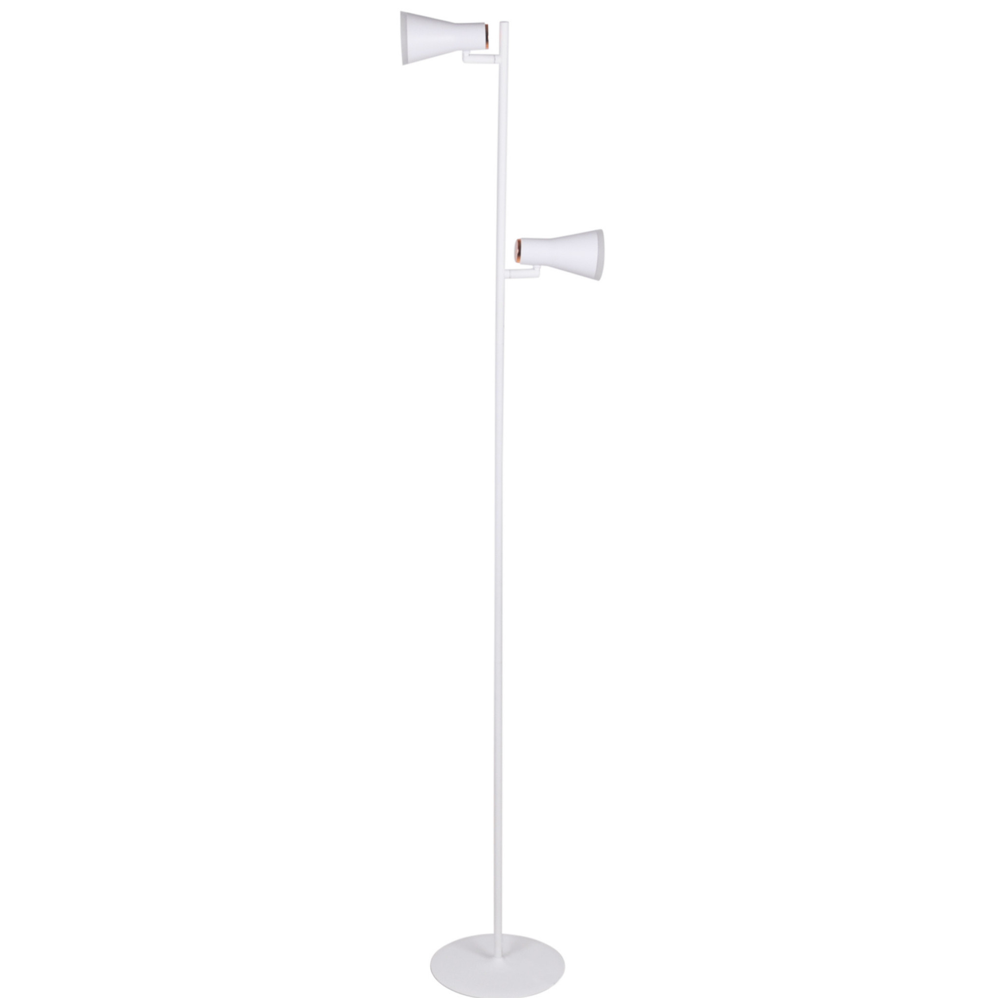 Lampa podłogowa BERG biała LED 2x7W Ciepła biel 880lm Polux
