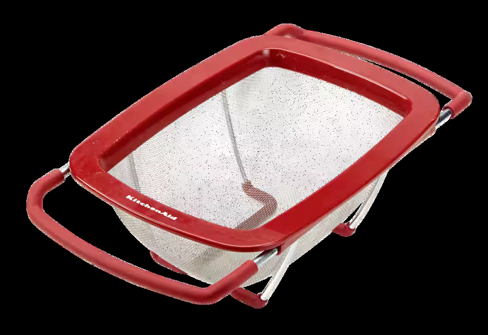 KitchenAid Metal Expandable Colander, Red, 3.78-L