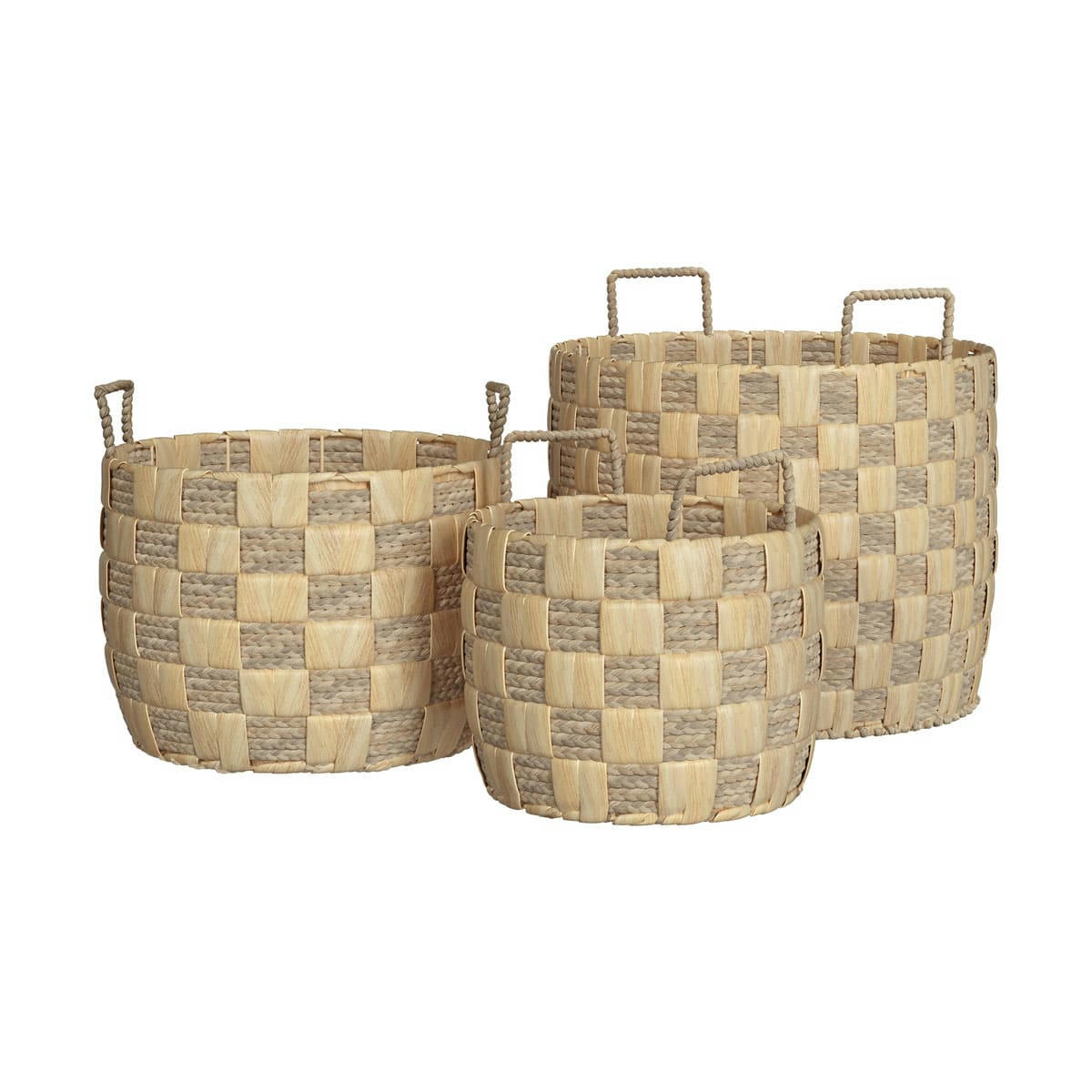 ZOLA - Set de 3 paniers en fibre naturelle