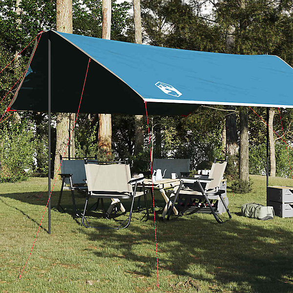 Bâche de camping bleu 460x305x210 cm imperméable vidaXL