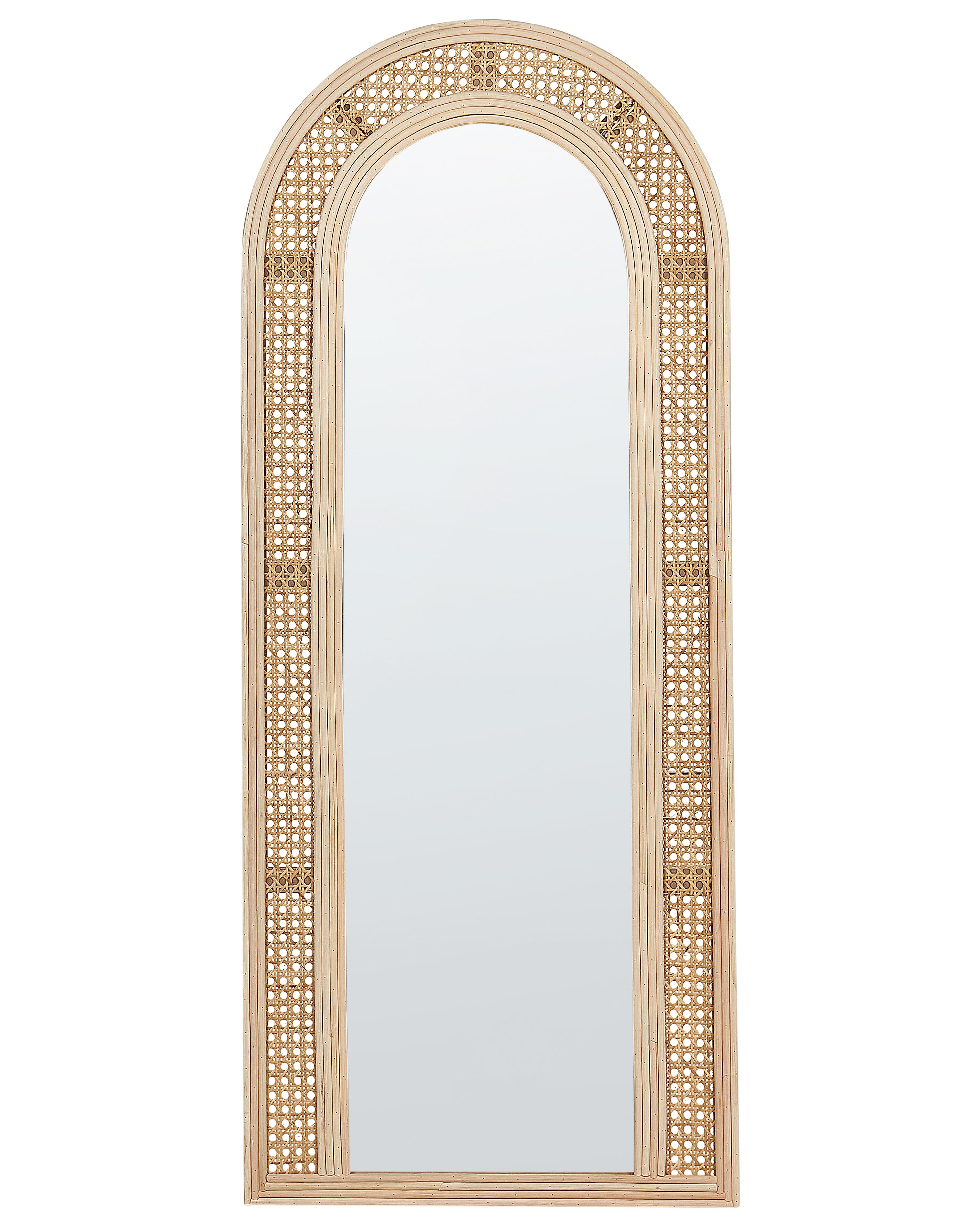 Wall Mirror FRANEY 50 cm 120 cm Rattan Natural