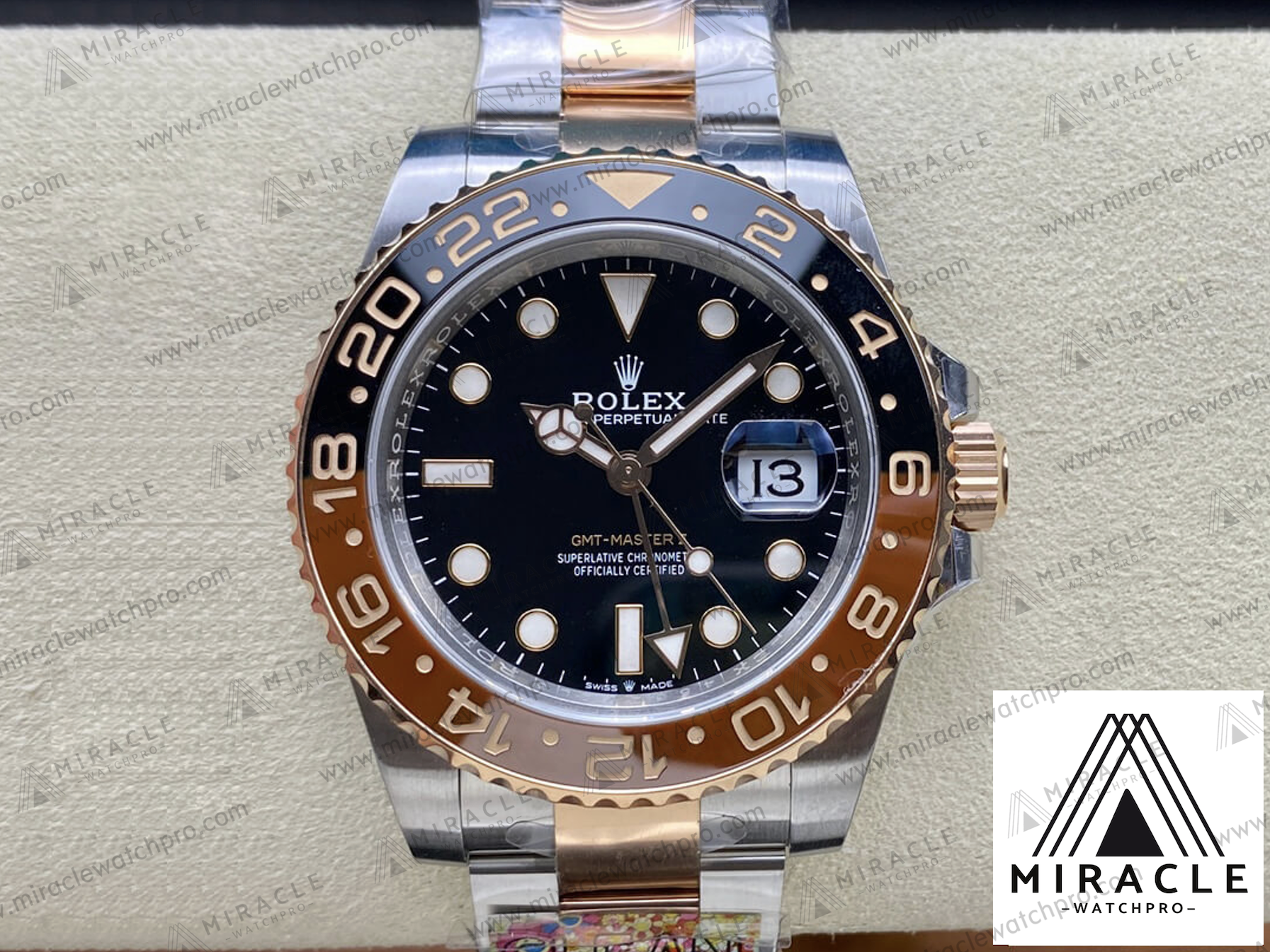 ROLEX-GMT MASTER II-ref.M126711CHNR-0002- Elite Clone-40mm-Replica Watch