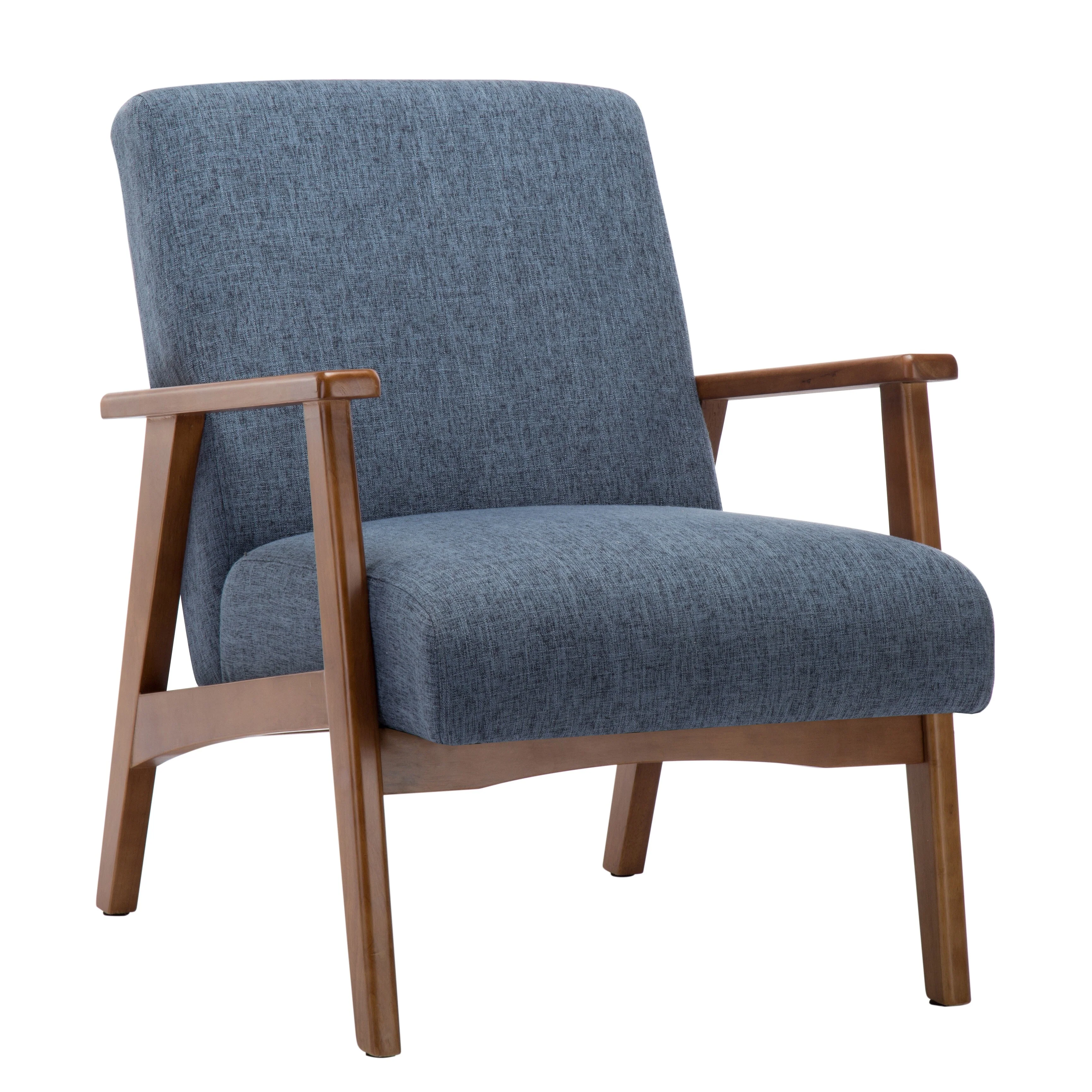 Porthos Home Layla Fabric Upholstered Accent Chair with Beechwood Legs