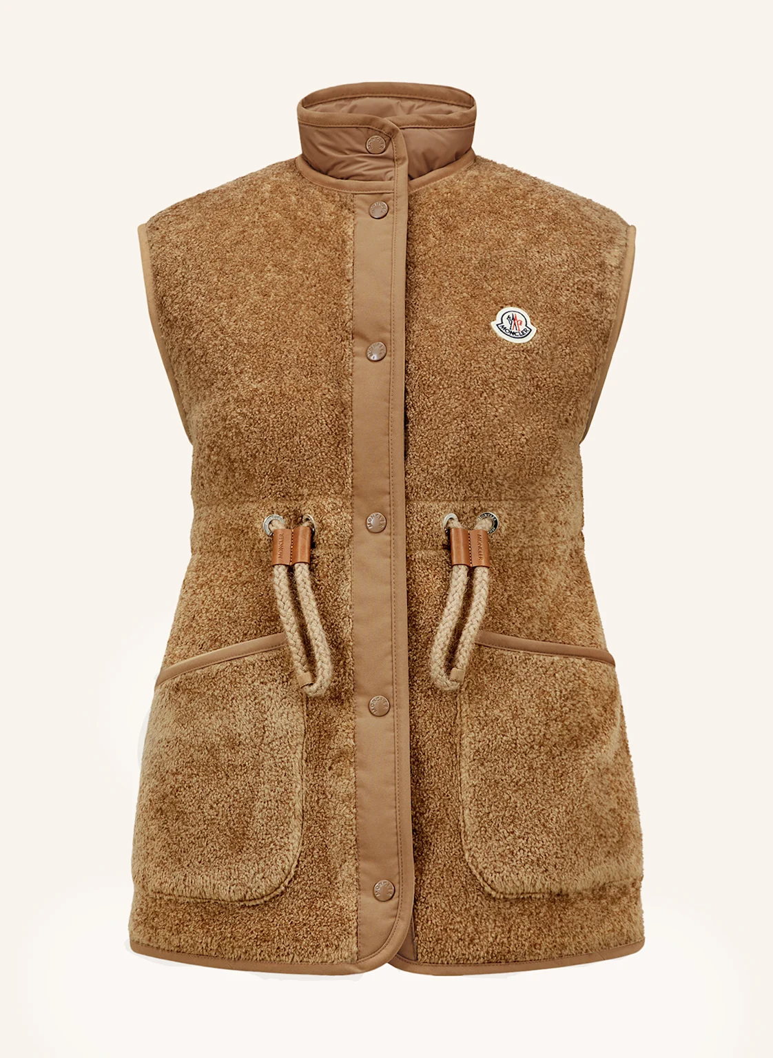 MONCLER Daunenweste BOST mit Teddyfell