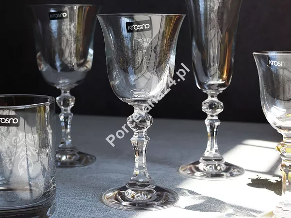 Komplet szkła stołowego (36 szt) Krosno - Krista z reliefem / DECO