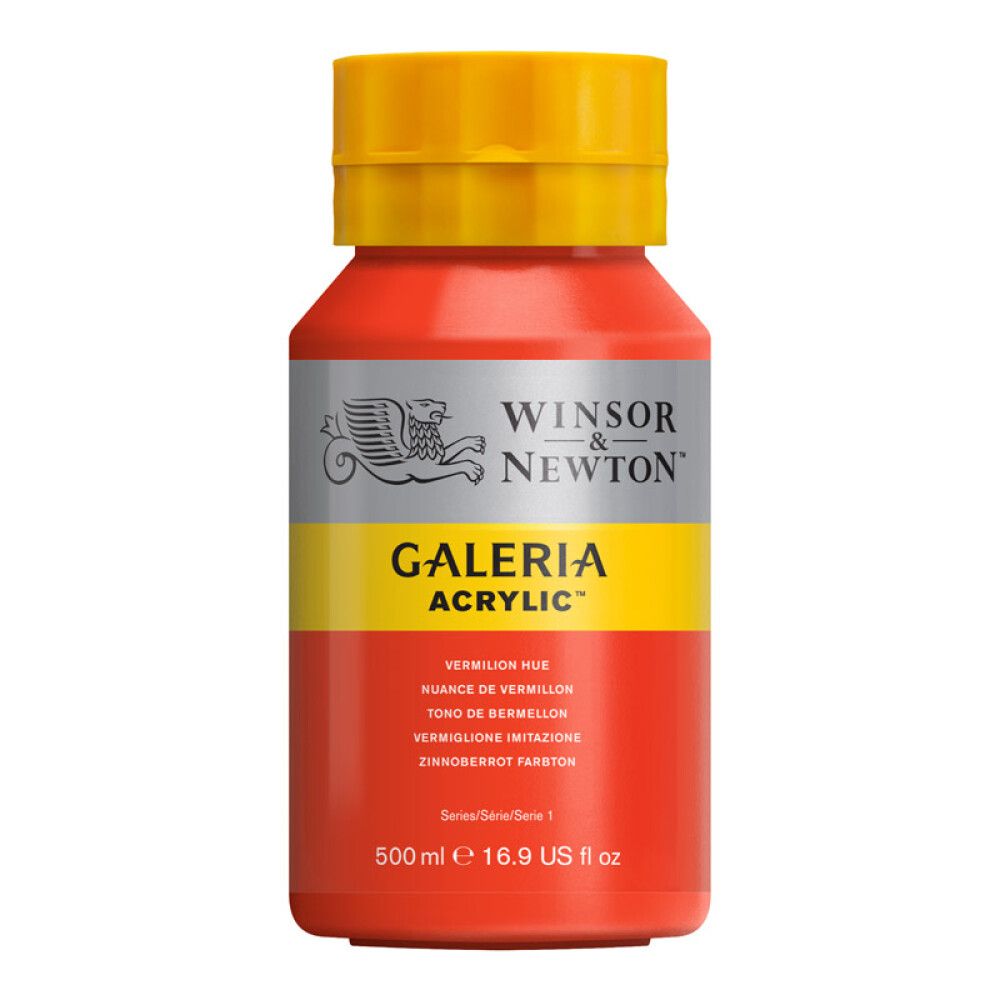AKRYLFARGE W&N GALERIA NR 682 VERMILION RØD HUE 500ML