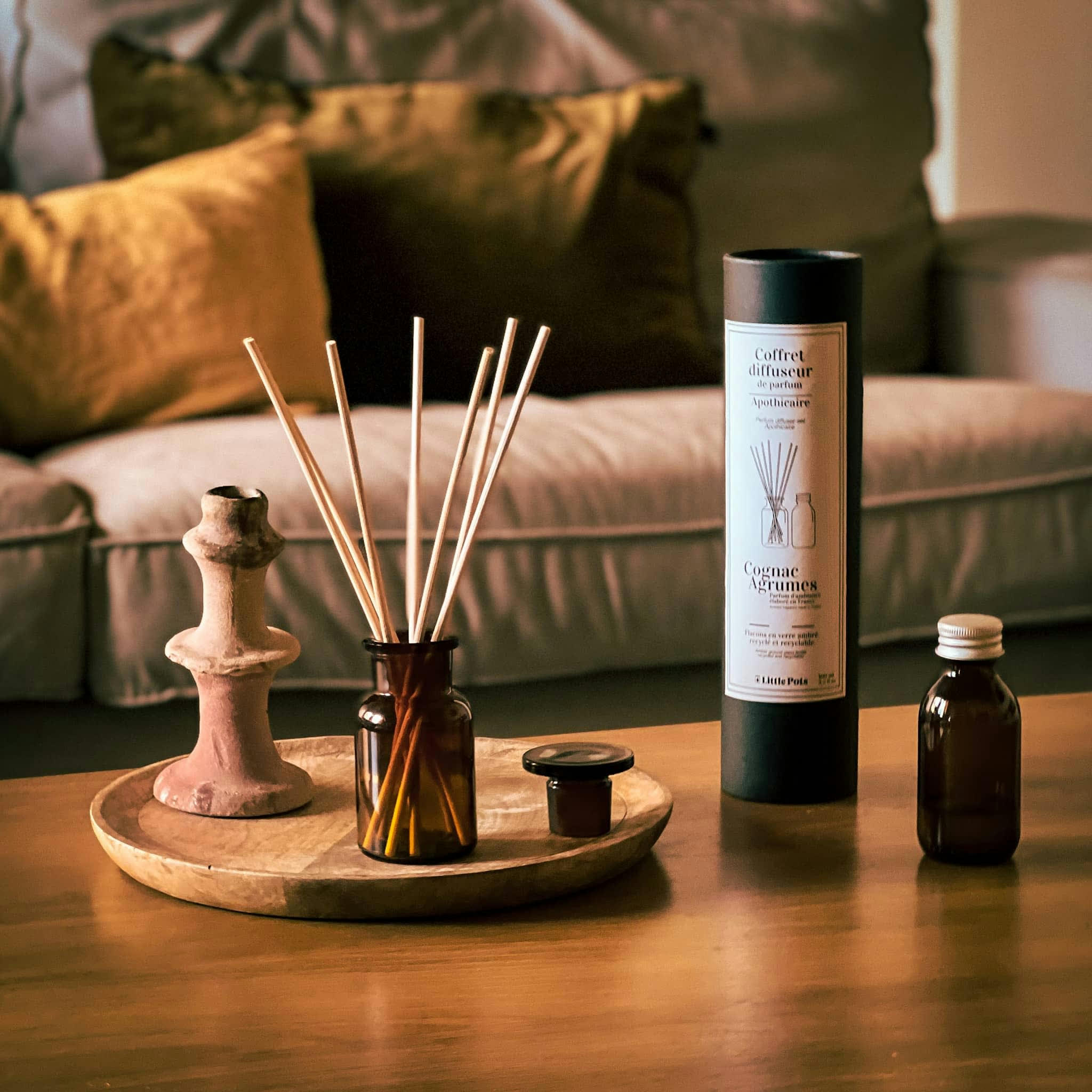 Apothicaire - Diffuseur de parfum en verre ambré 100ml