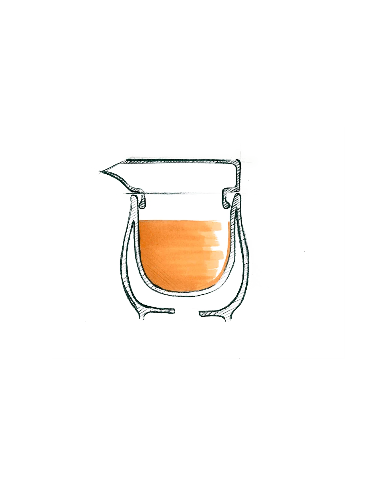 sauciere mit deckel, doppelwandig