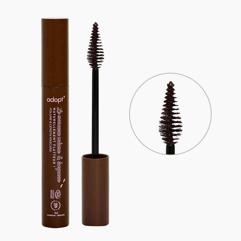 Naturellement flatteur !Le mascara volume et longueur - Marron