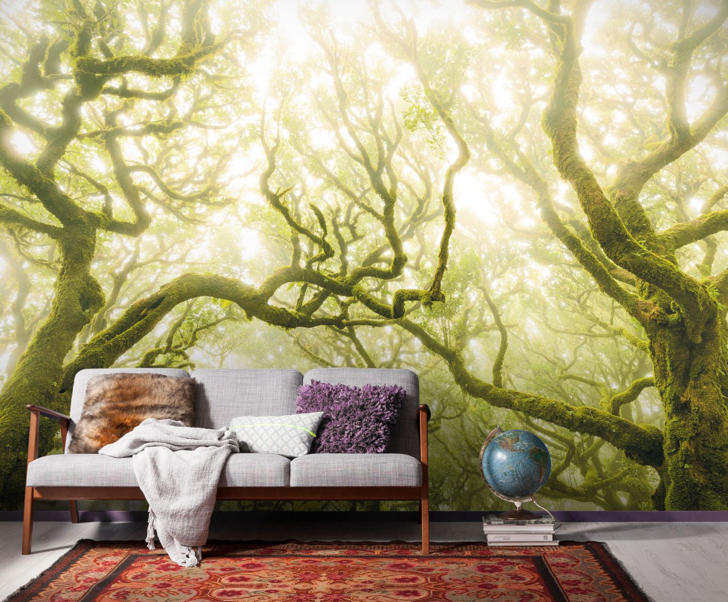 Sanders & Sanders fotobehang bos groen - 400 x 250 cm - 612519