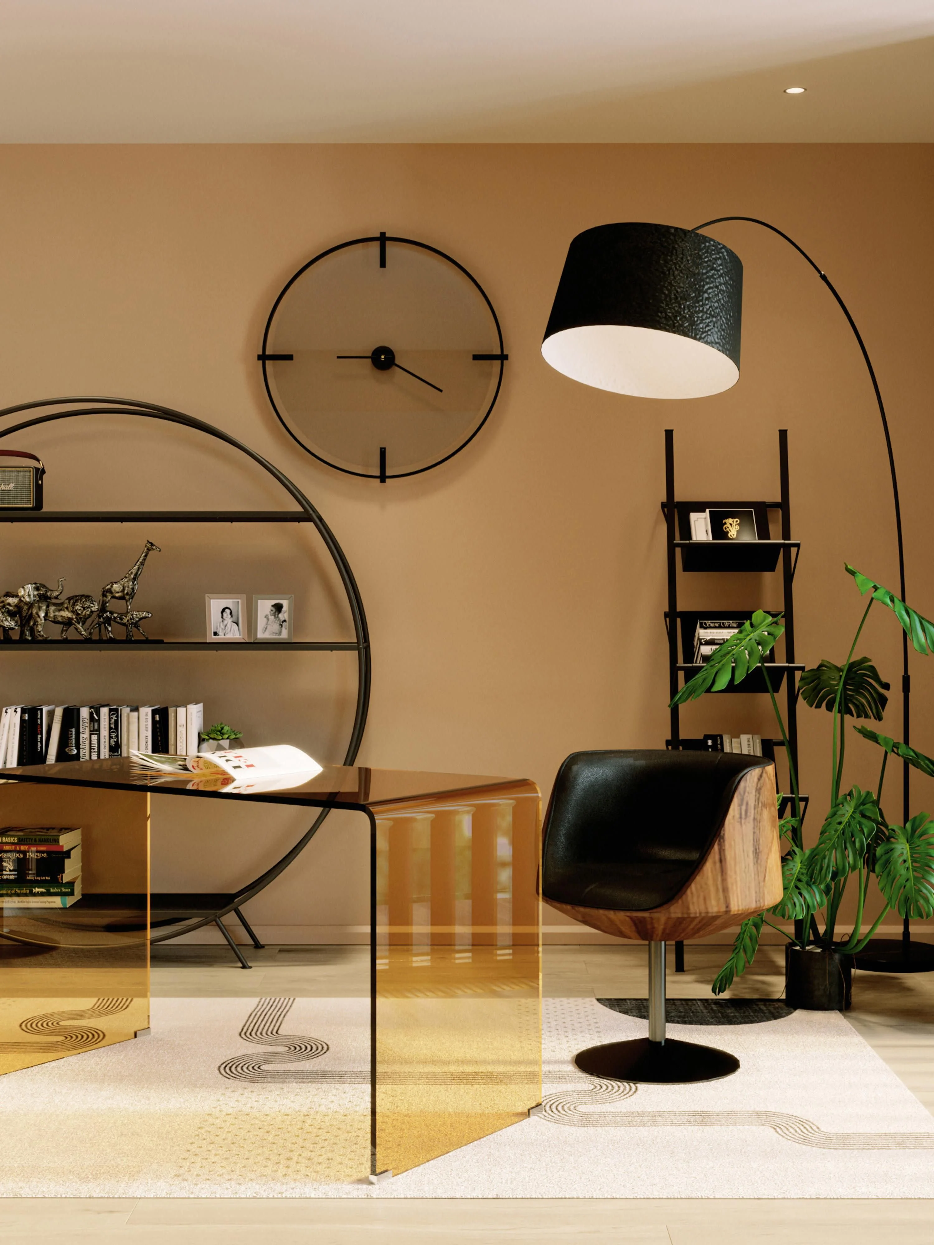 Drehstuhl Club im Retro-Design