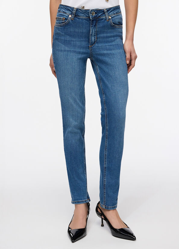 Jeans skinny a vita alta