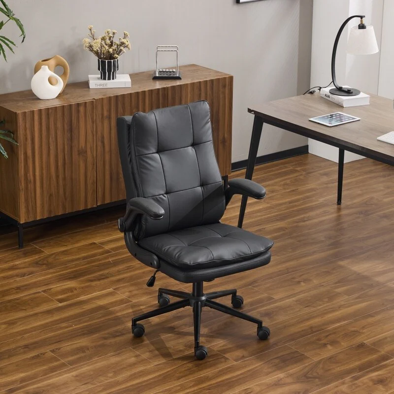 25.6 Inch Adjustable Armrest Dual Purpose Leg Swivel Office Chair With Spikes