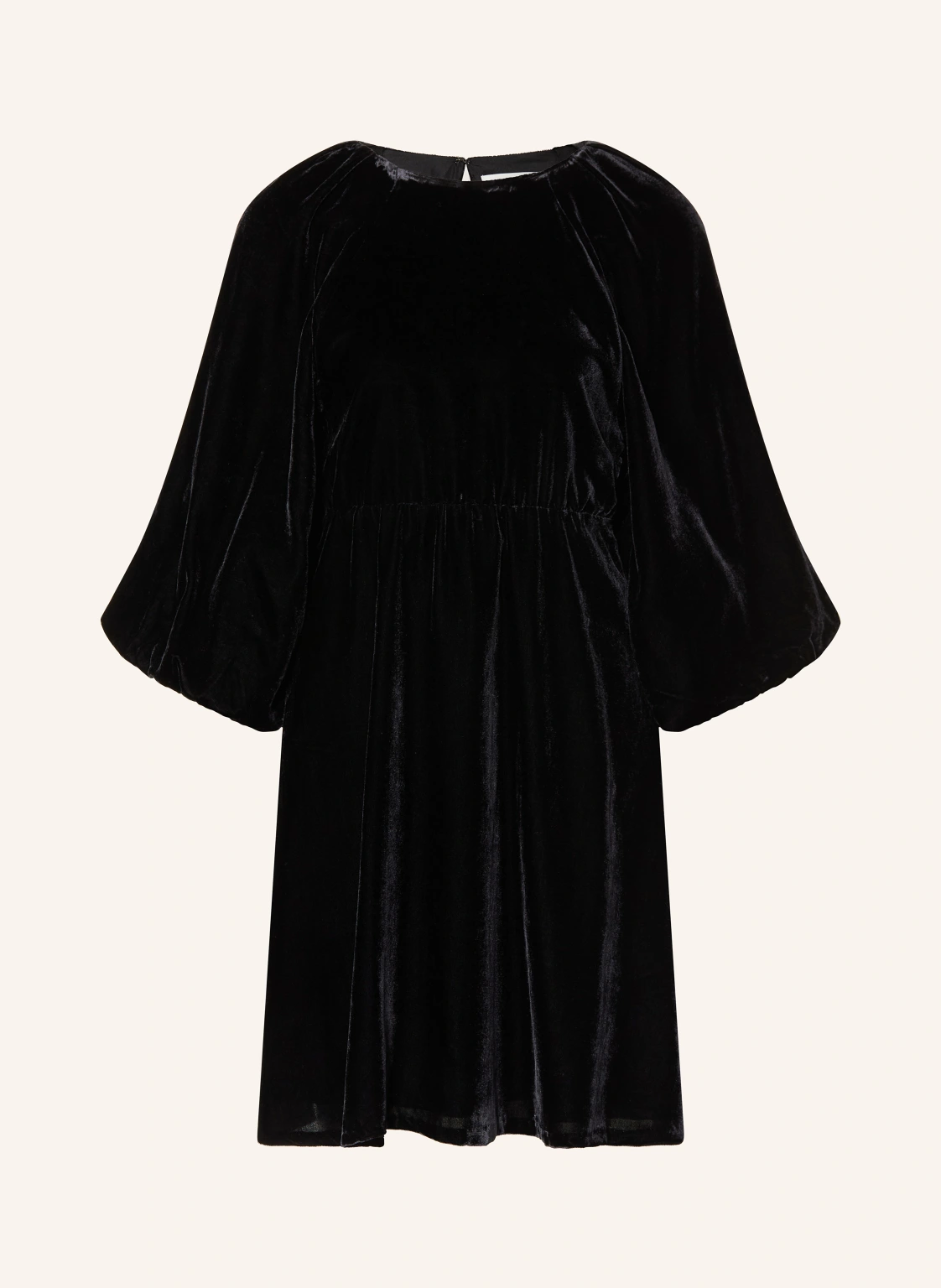 SELECTED Samtkleid mit 3/4-Arm