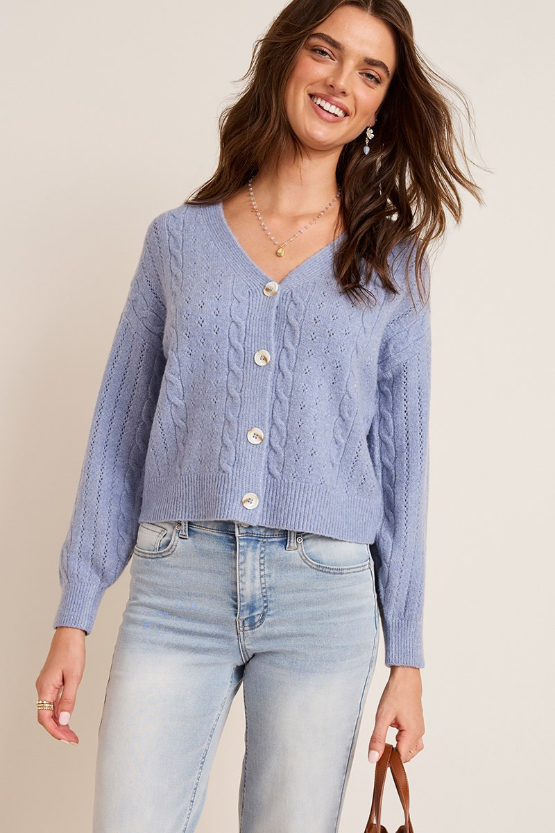 Courtney Cable Knit Cardigan