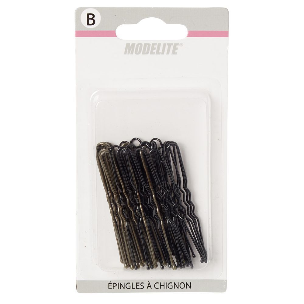 épingle à chignon métal noir et brun x40