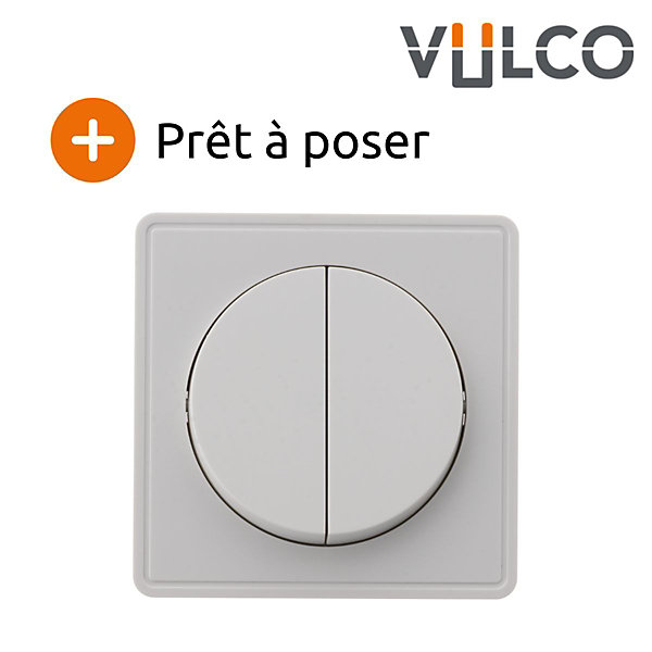 Interrupteur double va et vient saillie Zenitech